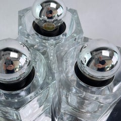 Peill & Putzler Lamp Lounge Wall Lamp Ice Cube Chrome 1970s