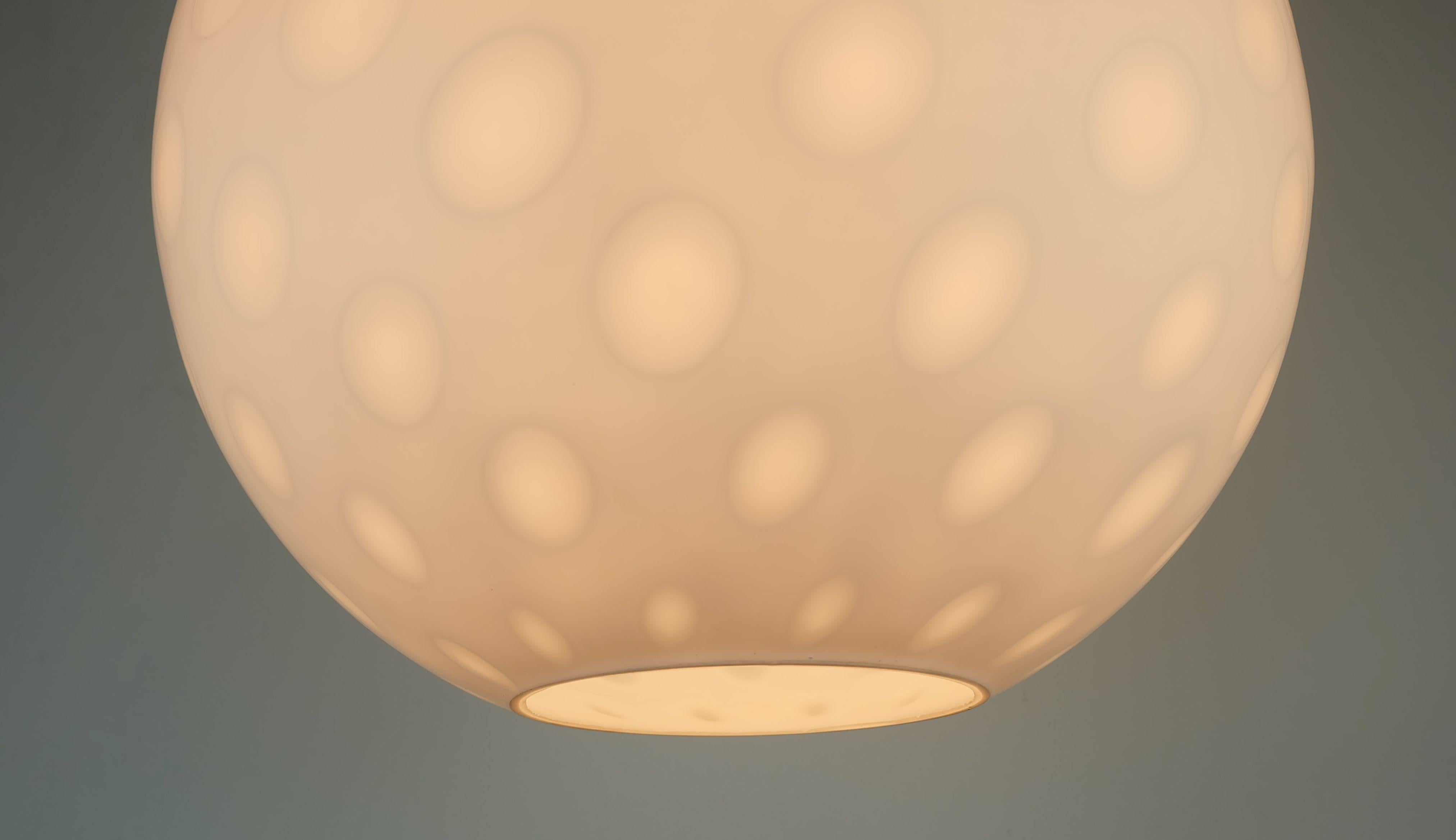 Vetro Peill & Putzler metà secolo PENDANT LIGHT lissabon 1950s a.f. gangkofner in vendita