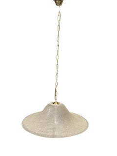 Peill & Putzler Modernist Glass Disc Pendant Ceiling Light, Germany