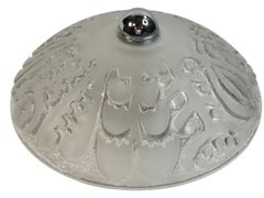 Peill & Putzler Modernist Glass Flush Mount Ceiling Light, Germany