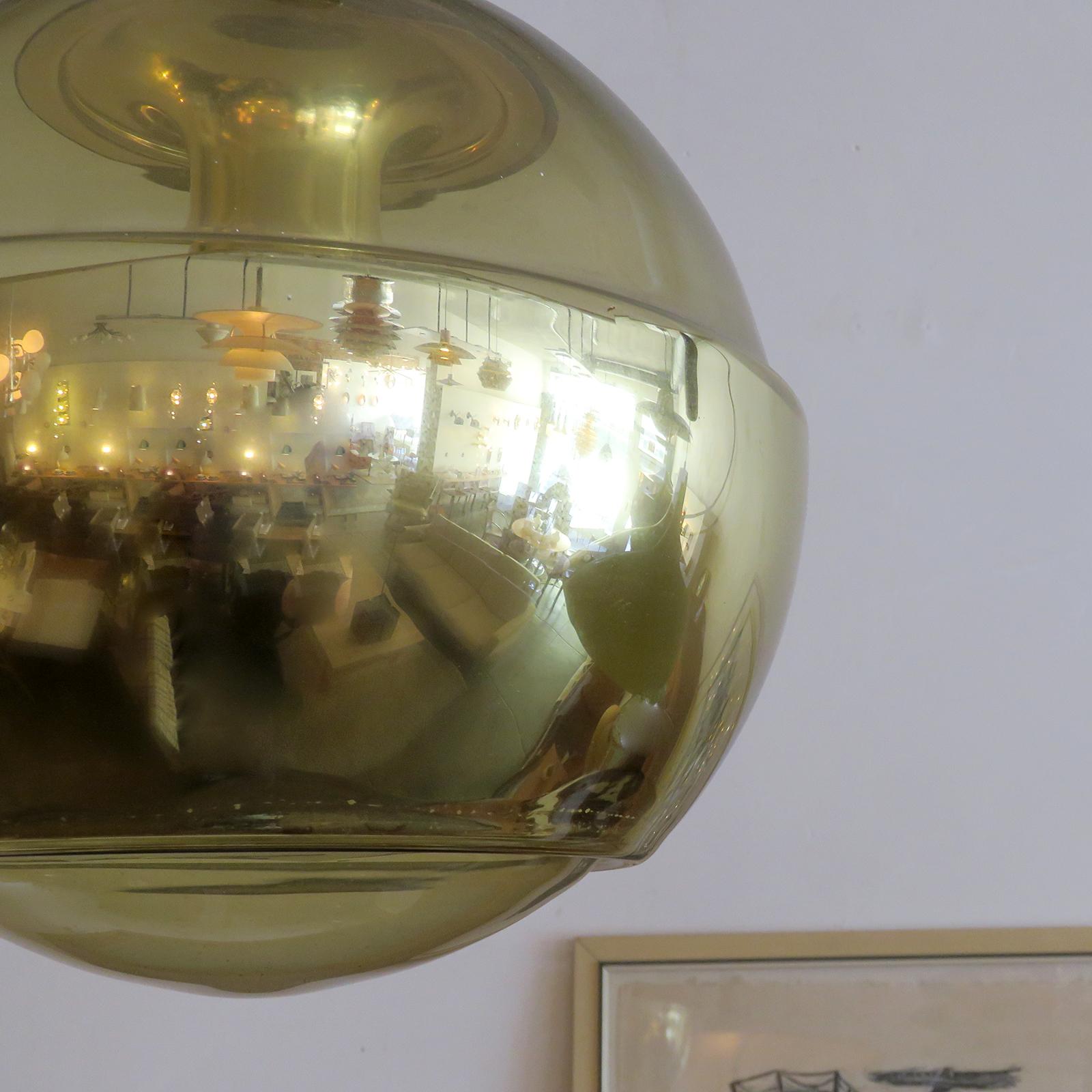 Lucidato Peill & Putzler Smoked Glass Hanging Lights, 1970 in vendita