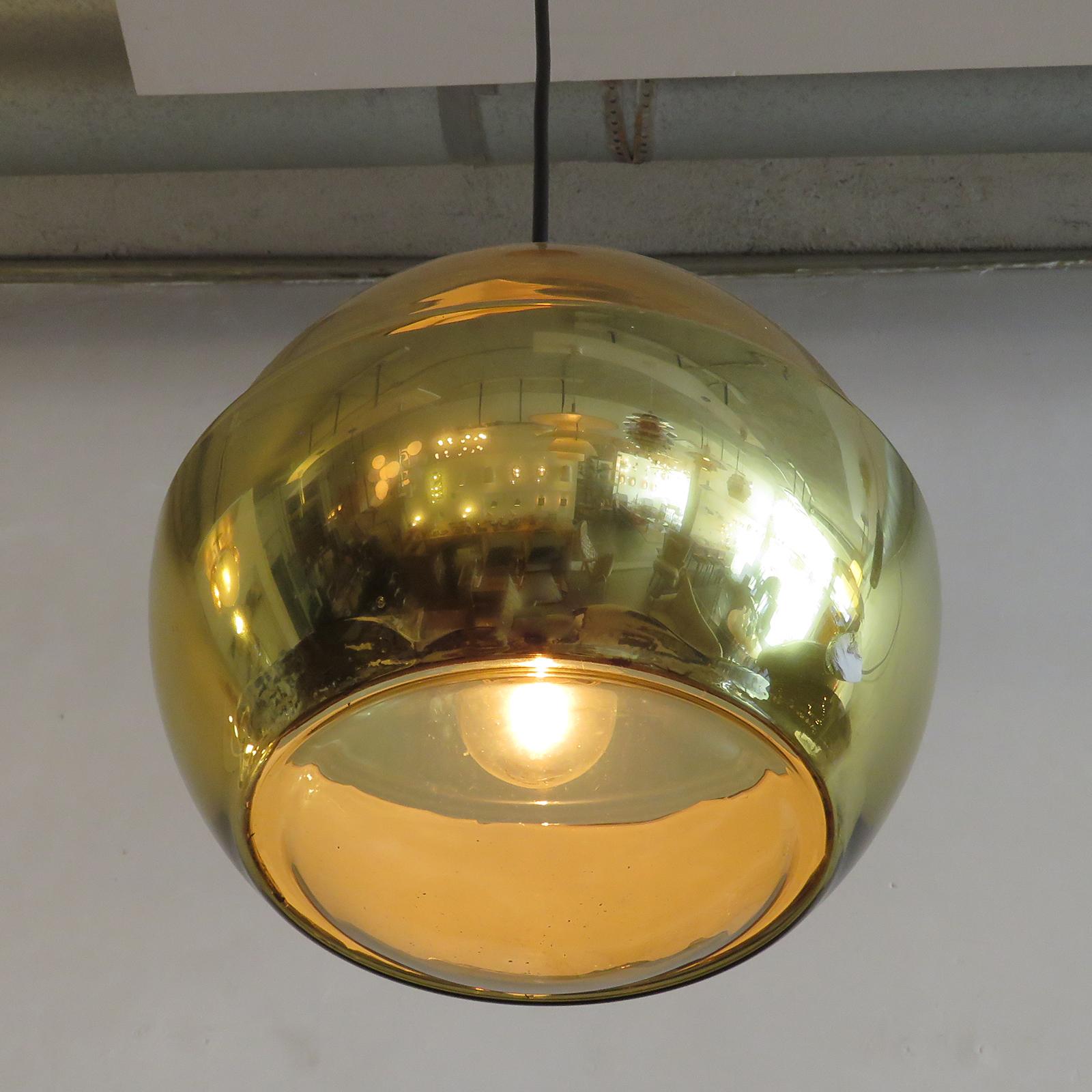 Peill & Putzler Smoked Glass Hanging Lights, 1970 In Good Condition For Sale In Los Angeles, CA