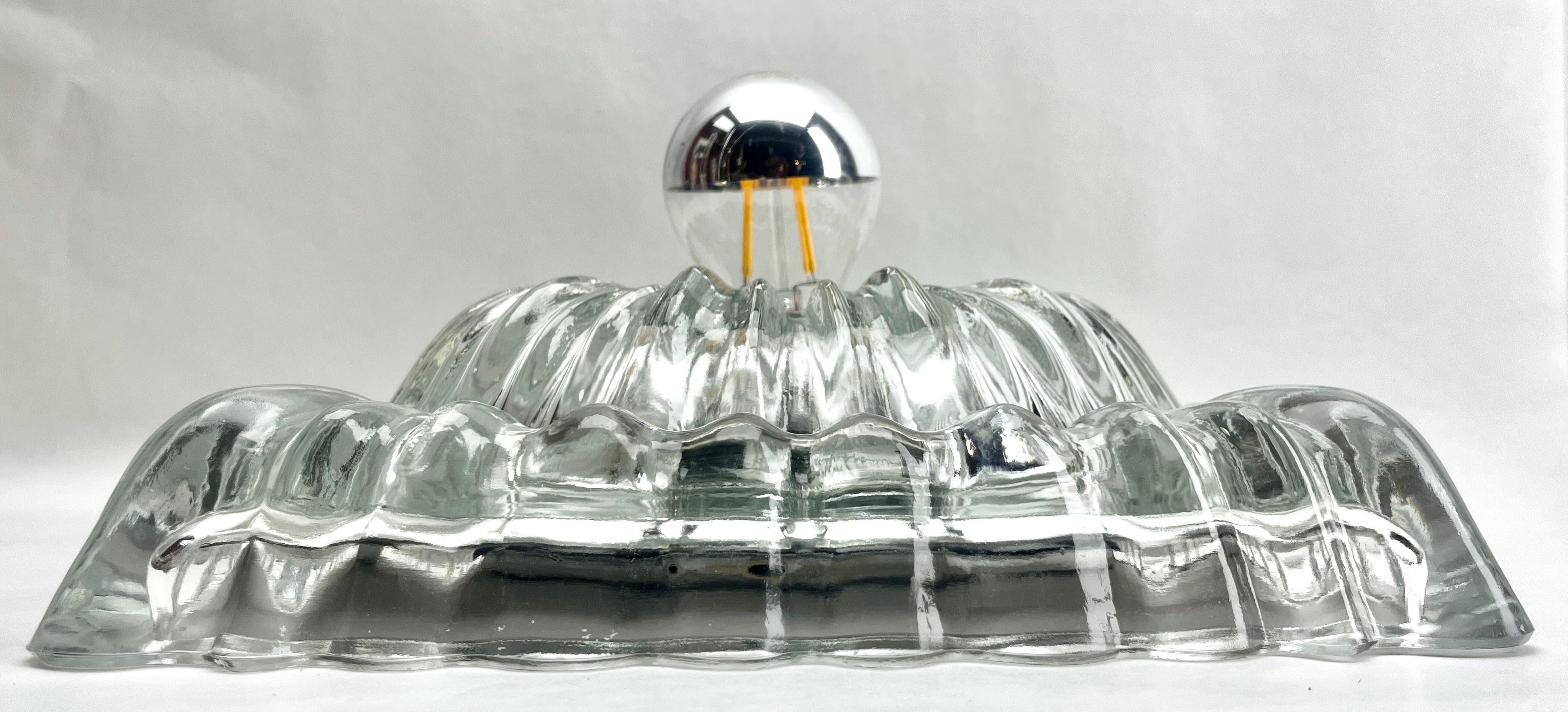 Lámpara Splash de Peill & Putzler, aplique o plafón escultórico tridimensional de mediados de siglo en Bueno estado para la venta en Verviers, BE