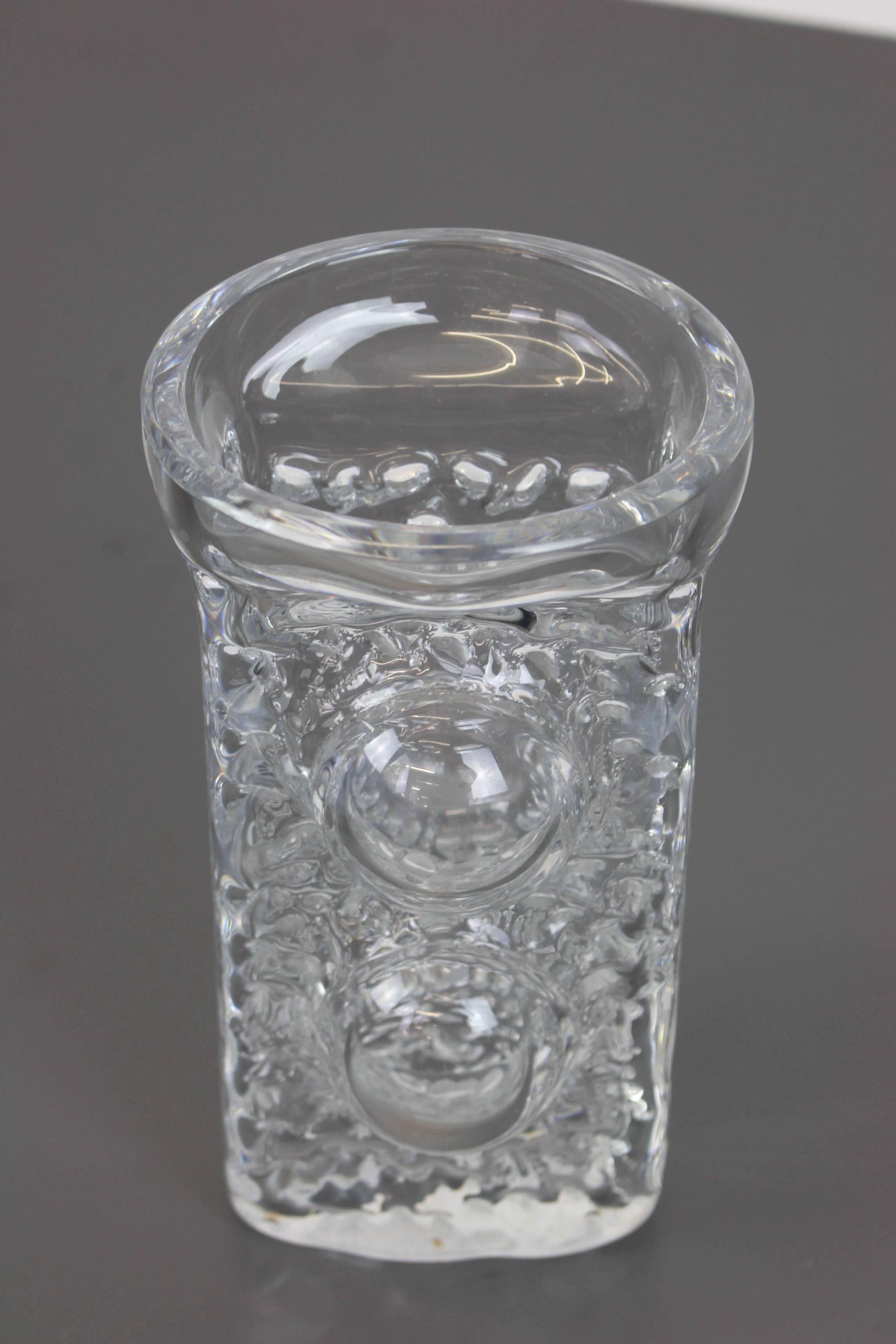Glass Peill & Putzler Vase, Germany, 1970s For Sale