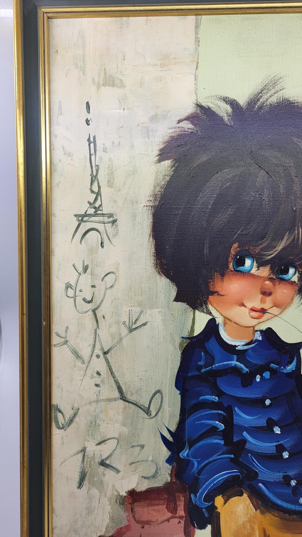 Pittura all'olio Gamins de Paris o 