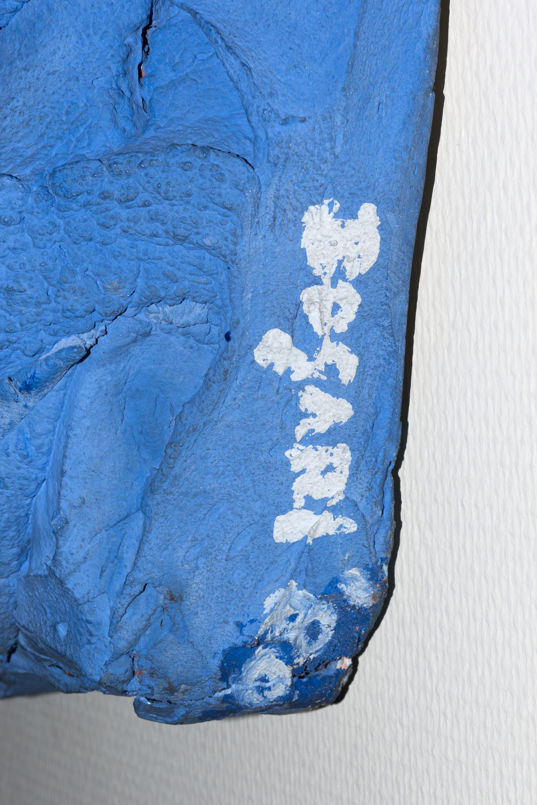 Tableau “Bluebleu” de l’expressionniste Bram Bogart, techniques mixtes, 1980.

Signature bord inférieur droit.

Dimensions : H 140 x L 140 x P5 cm.