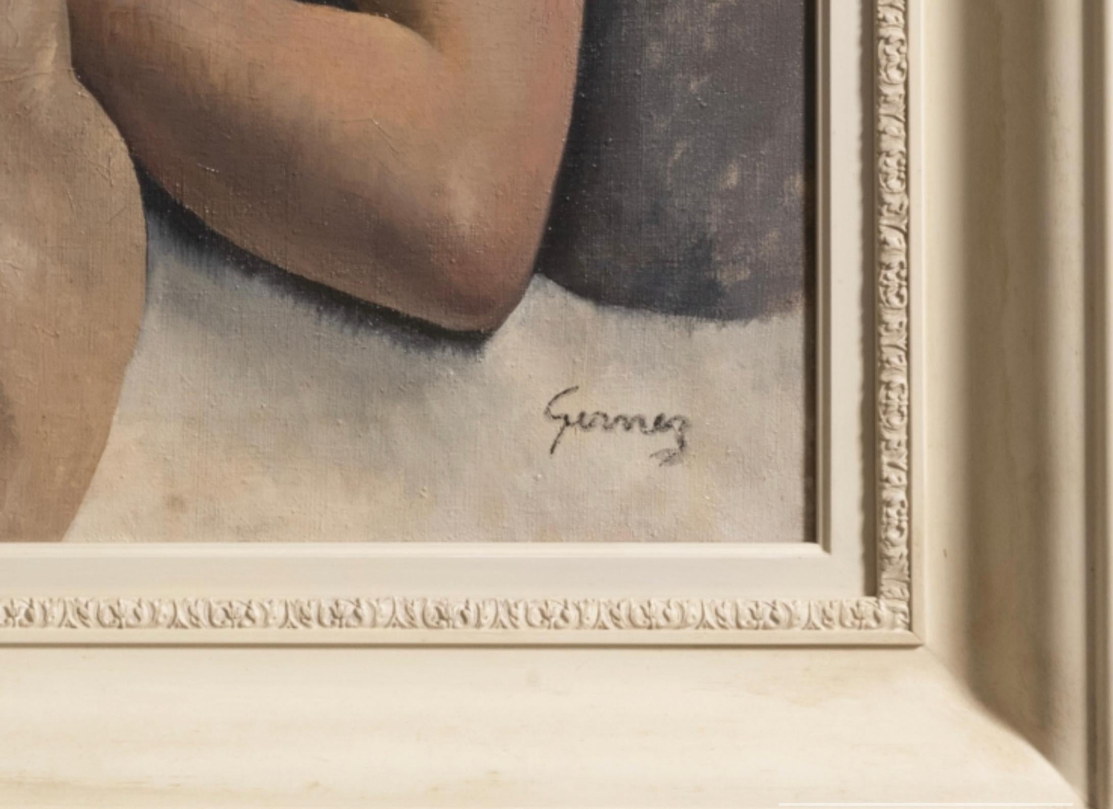 Tableau “Grand Nu couché” de Paul-Elie Gernez, illustre peintre et pastelliste français.

Signature dans le coin inférieur droit.

Dimensions : H83 x L136,5cm

Prix sur demande.