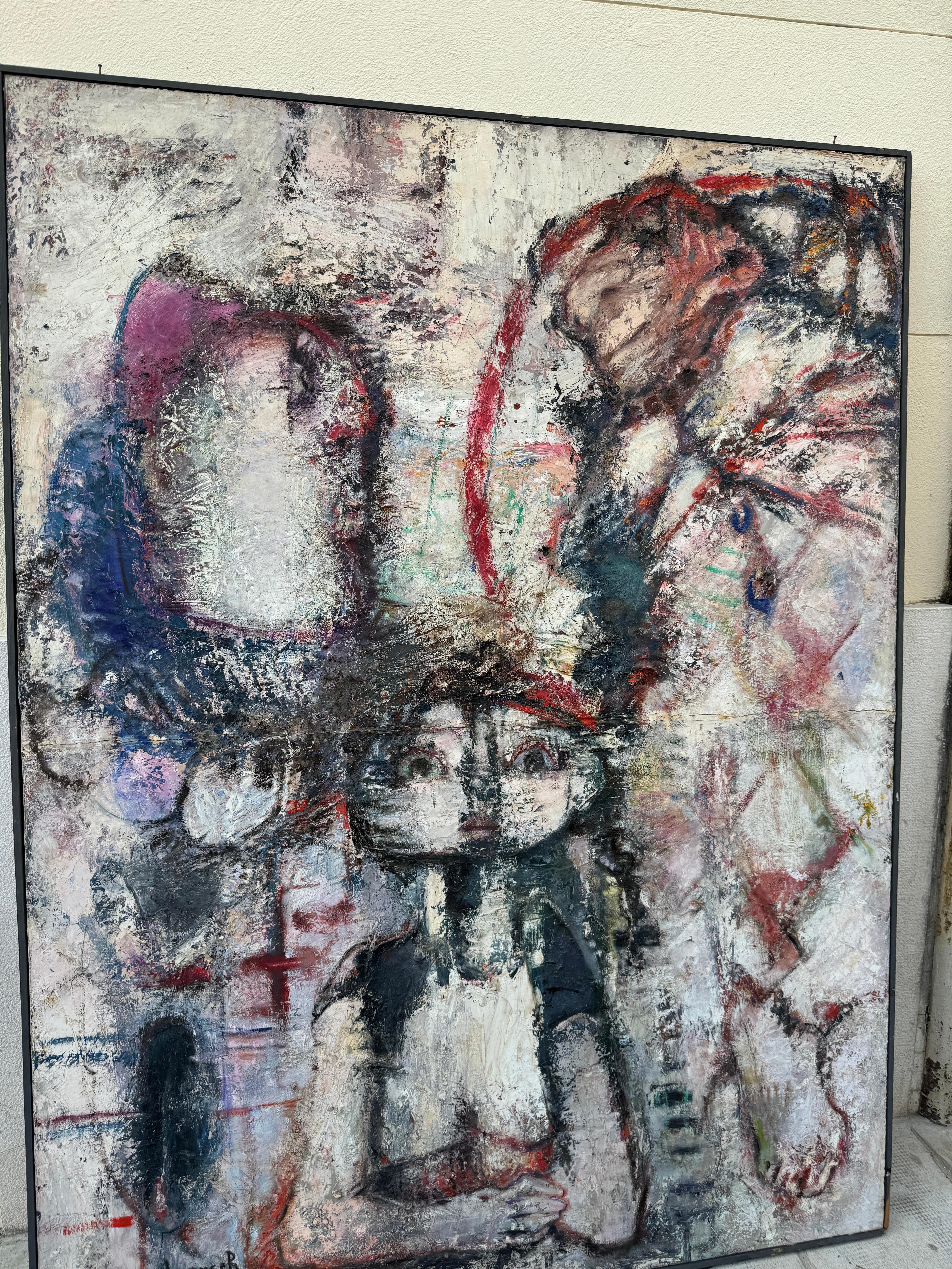 Allemand Peinture Originale de Dominique Lorsch - Œuvre unique