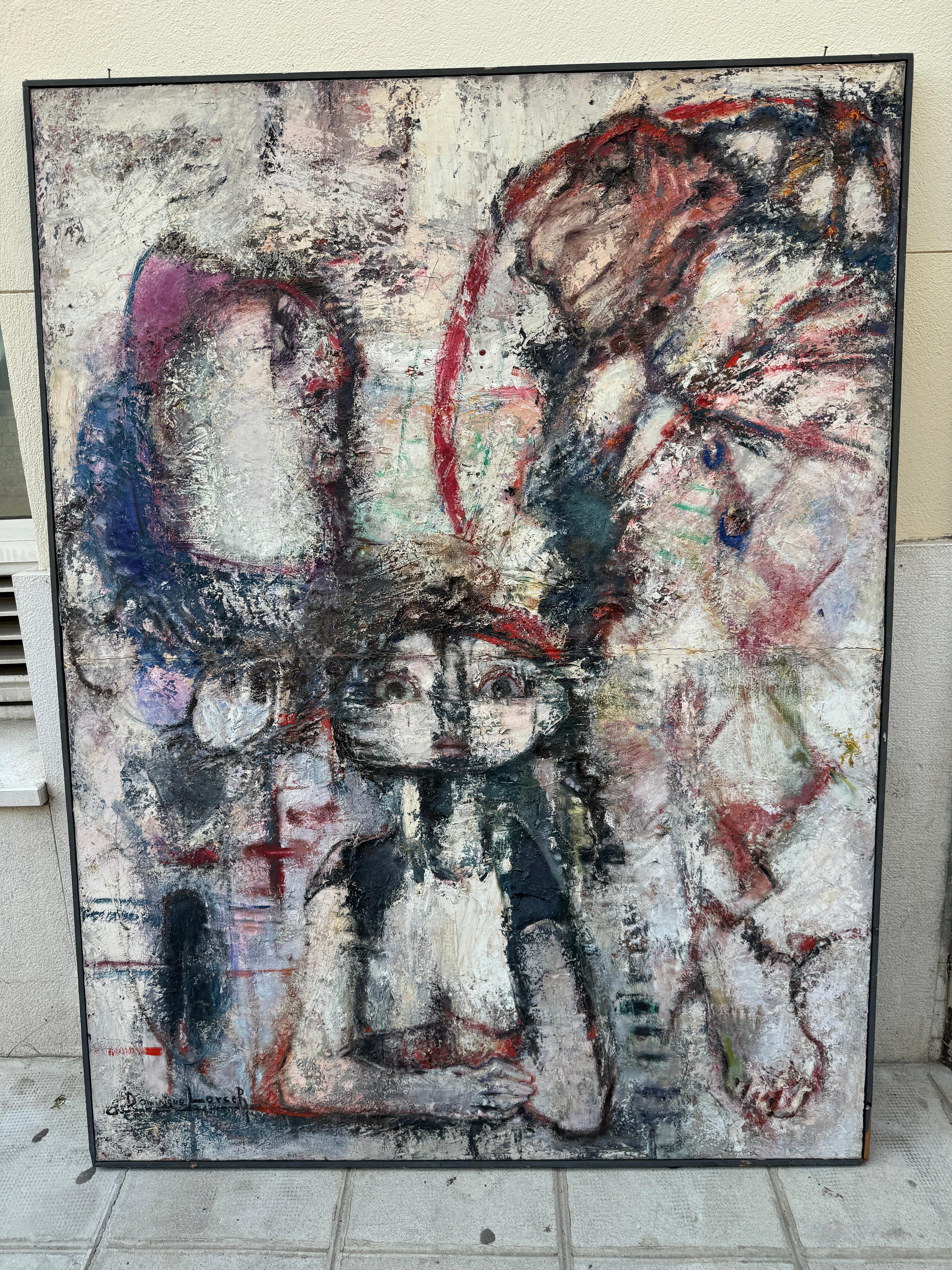 Fin du 20e siècle Peinture Originale de Dominique Lorsch - Œuvre unique
