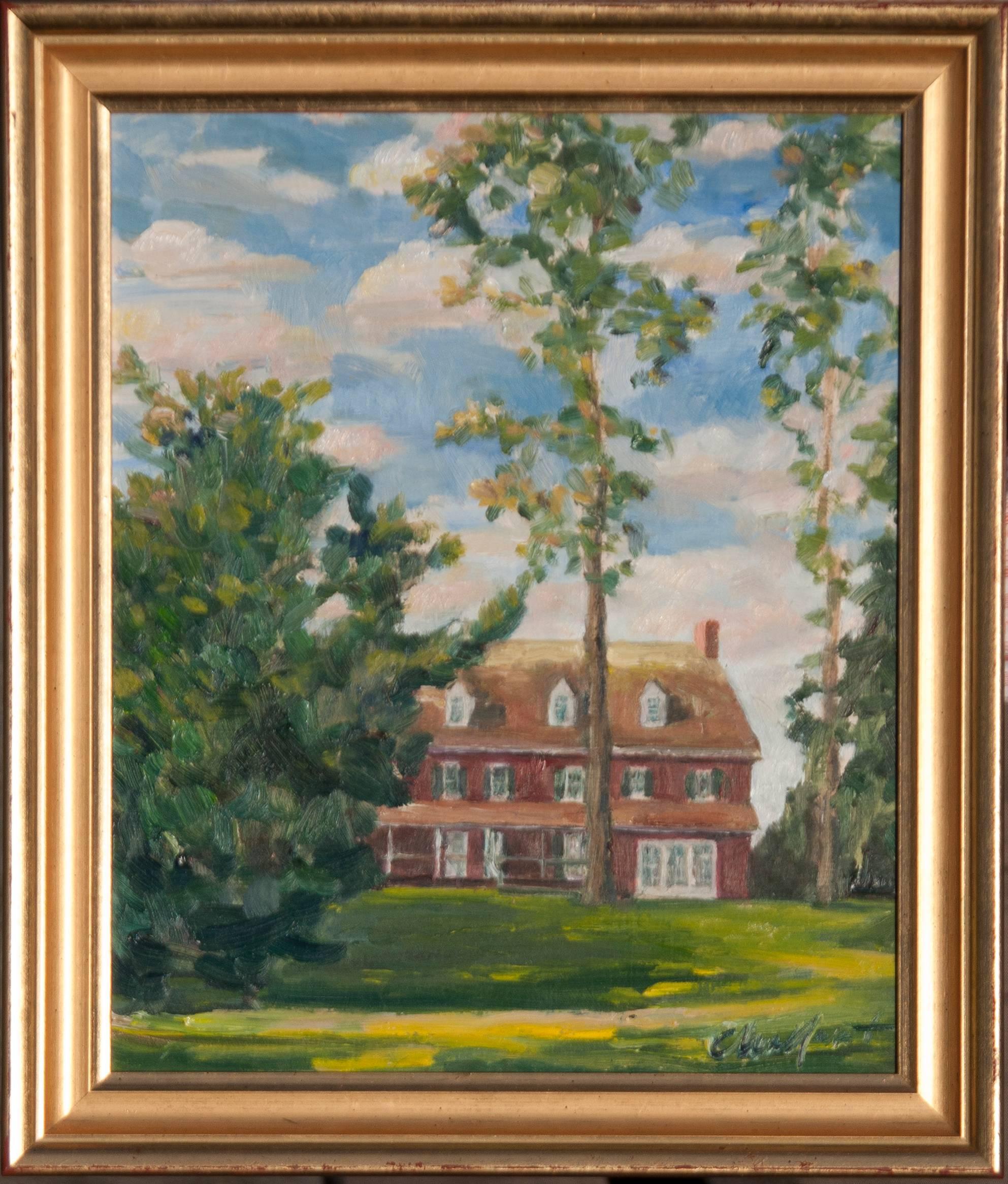 This image focuses on the earliest part of Longwood. The 1730s Peirce house and original arboretum. These ancient trees so tall they seem to cling to the sky as much as an anchor to earth.