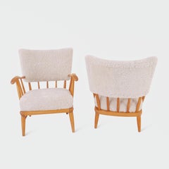 Peisstol Lounge Chairs Attributed to Arnt Lande for Møller & Stokke, 1950s