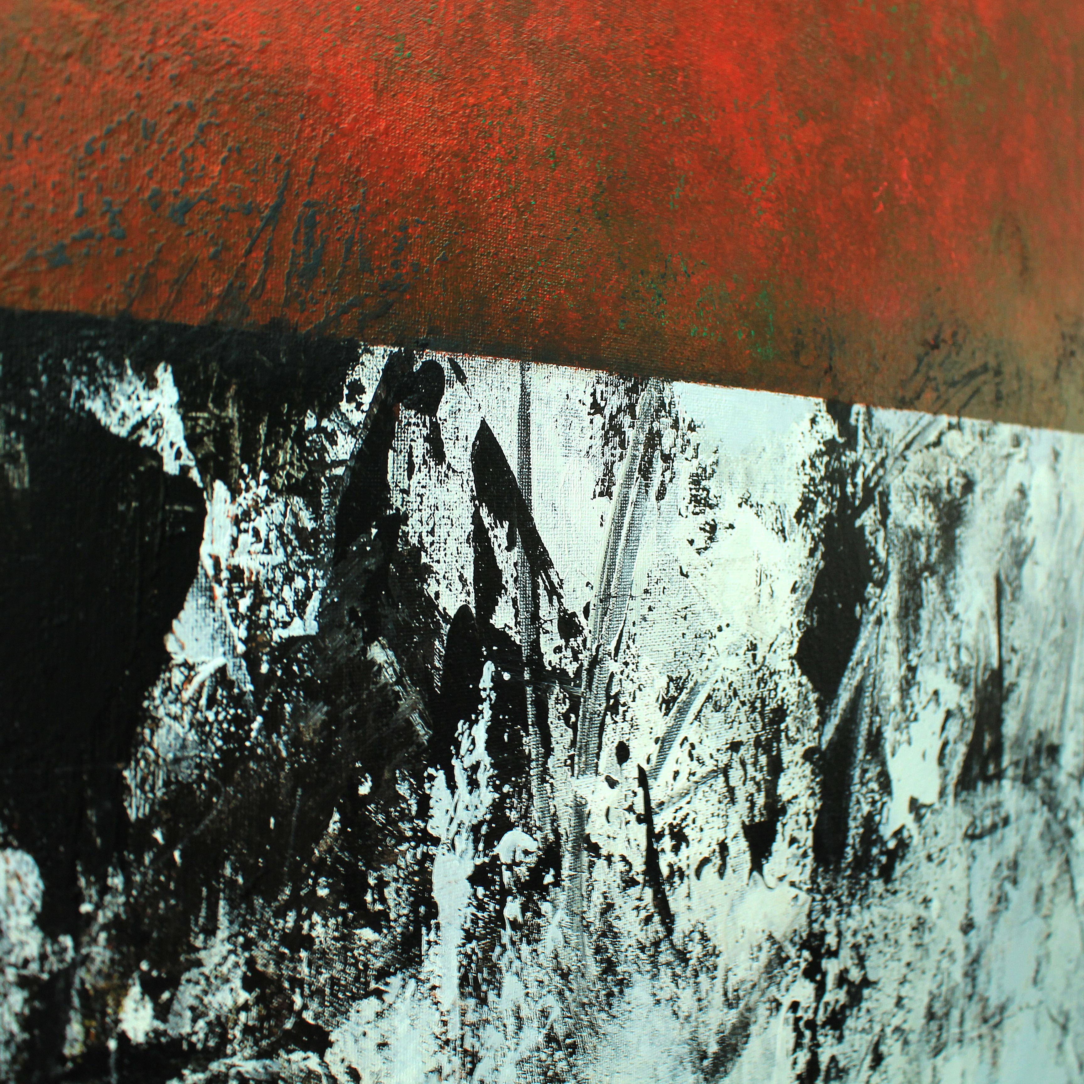 Peisy Ting I Emotional Juxtaposition Red - Acrylic on streched canvas For Sale 2
