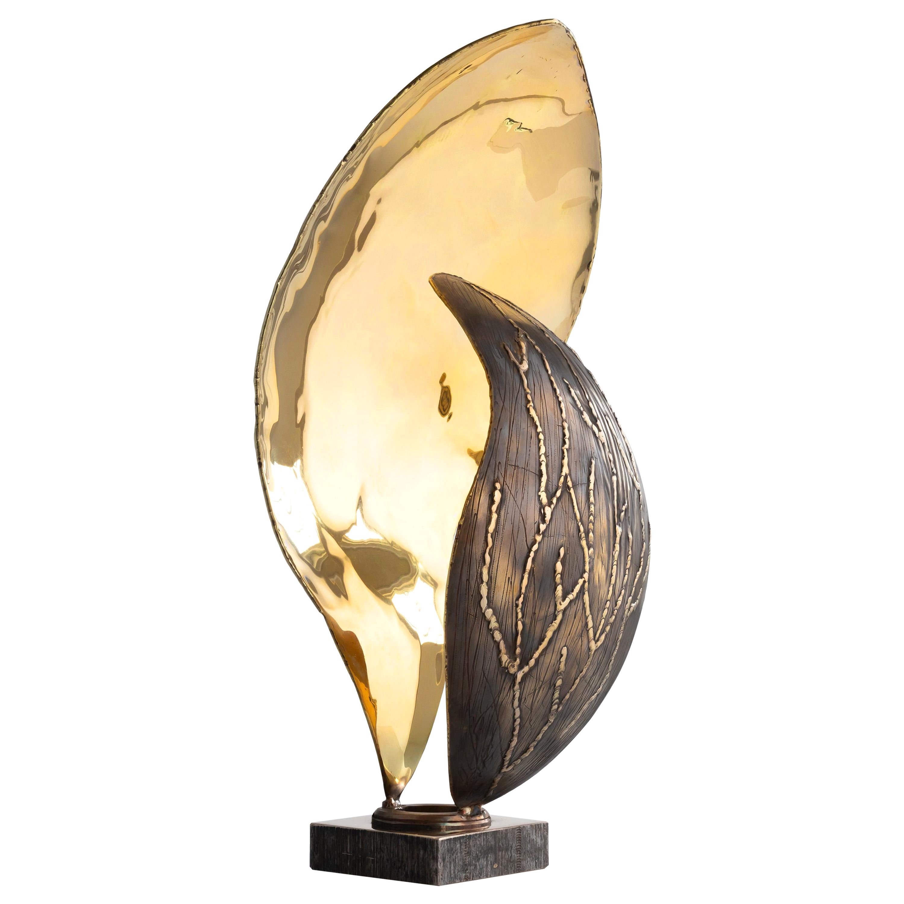 Peitil Copper Contemporary Art Table Lamp by Samuel Costantini