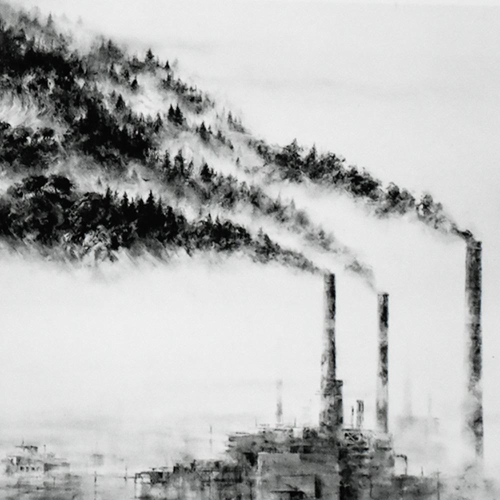 Miniimpresión Un bosque (Edición Lotería) - Print Contemporáneo de Pejac