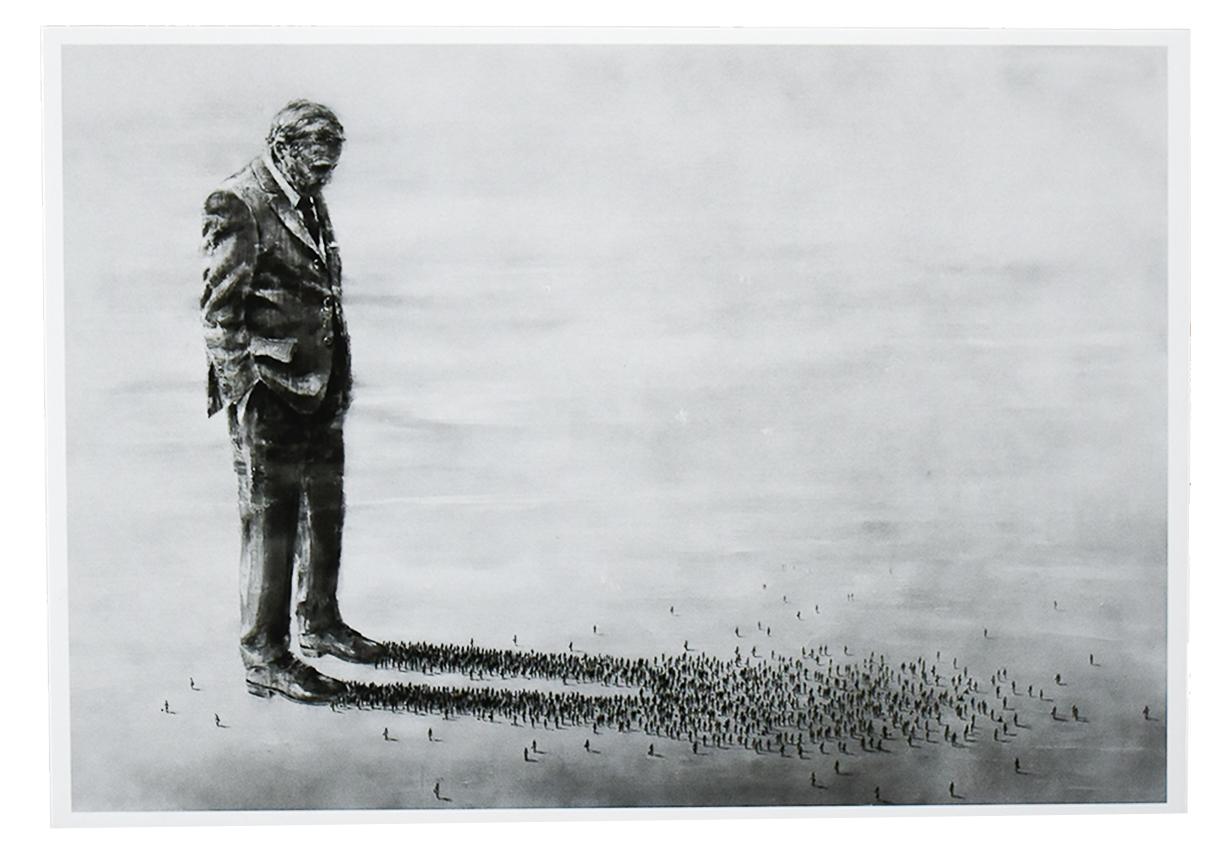 Miniimpresión El Jefe (Edición Lotería) - Print de Pejac