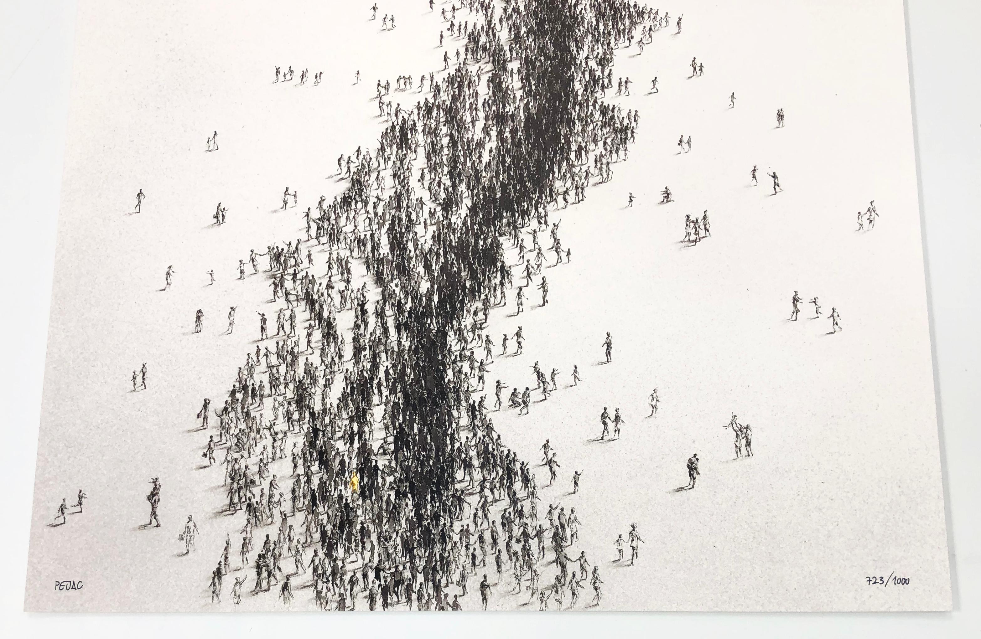 Esperanza (serigrafía única con pan de oro) - Print Arte callejero de Pejac (Silvestre Santiago)