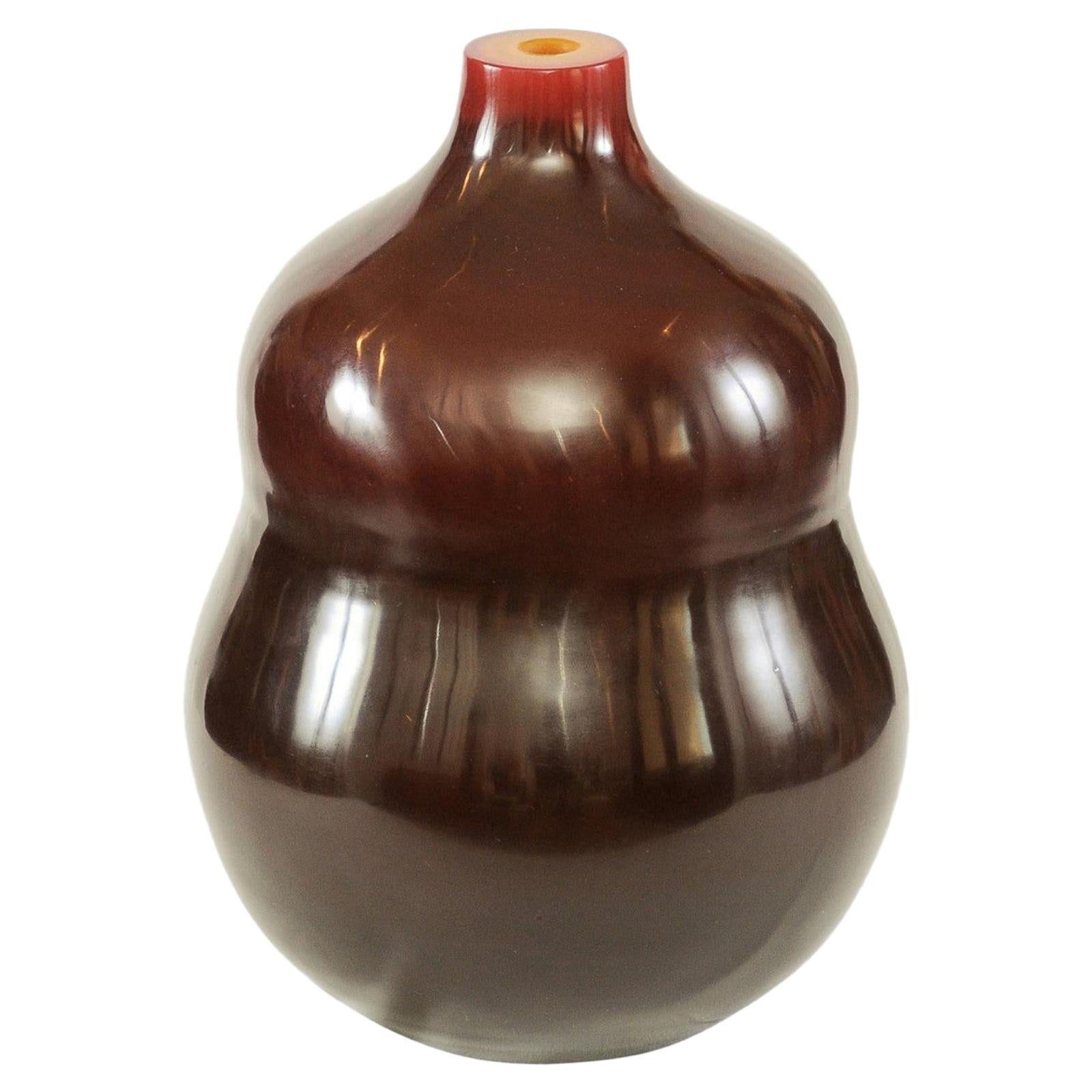 Peking Glass Vase - Robert Kuo for McGuire