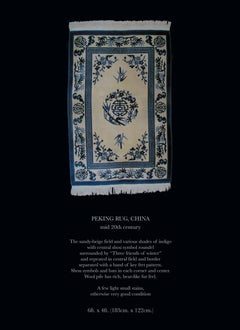 Peking Rug, Wool, China, Mid 20th Century