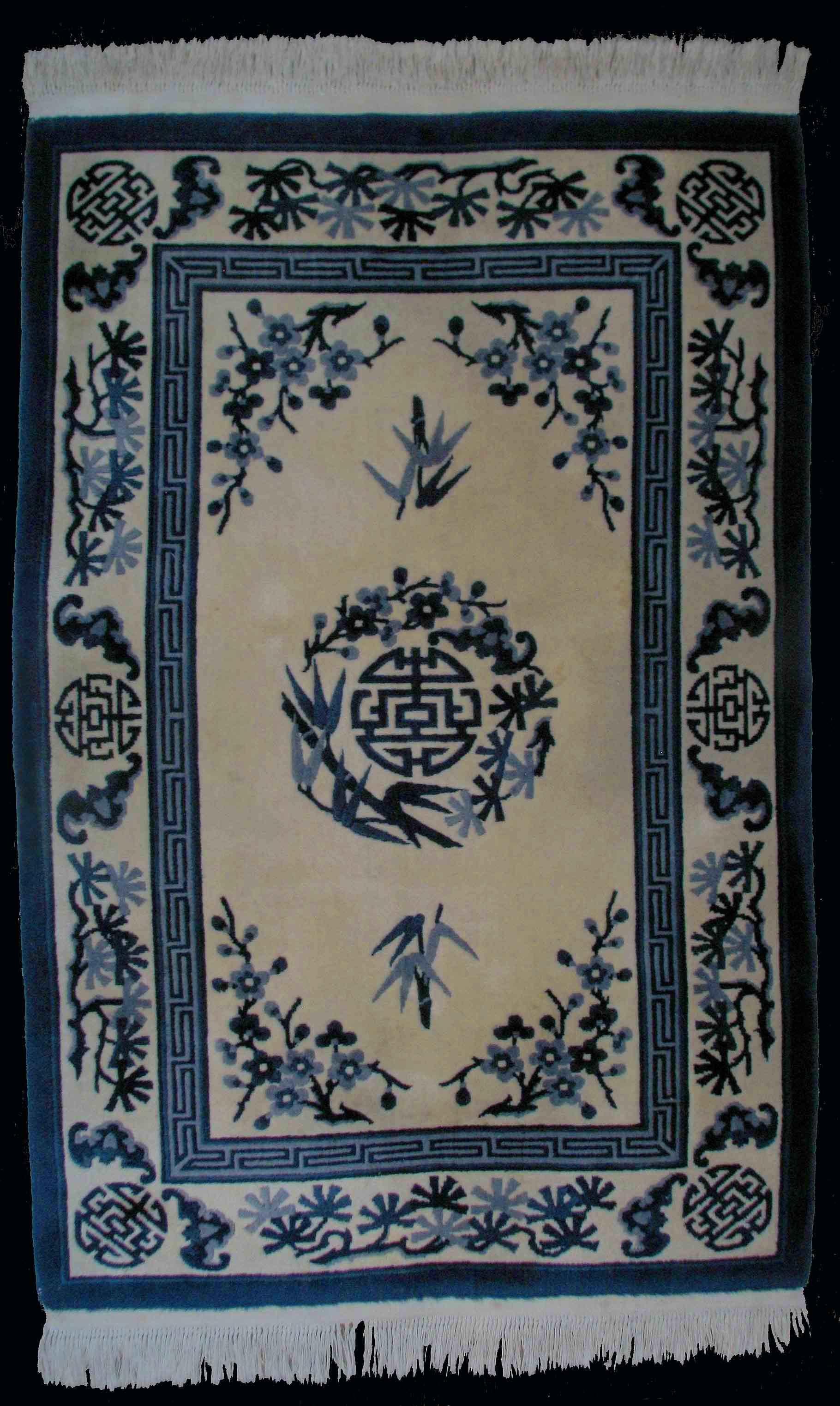 Pekinger Teppich, Wolle, China, Mitte des 20. Jahrhunderts (Chinesischer Export) im Angebot