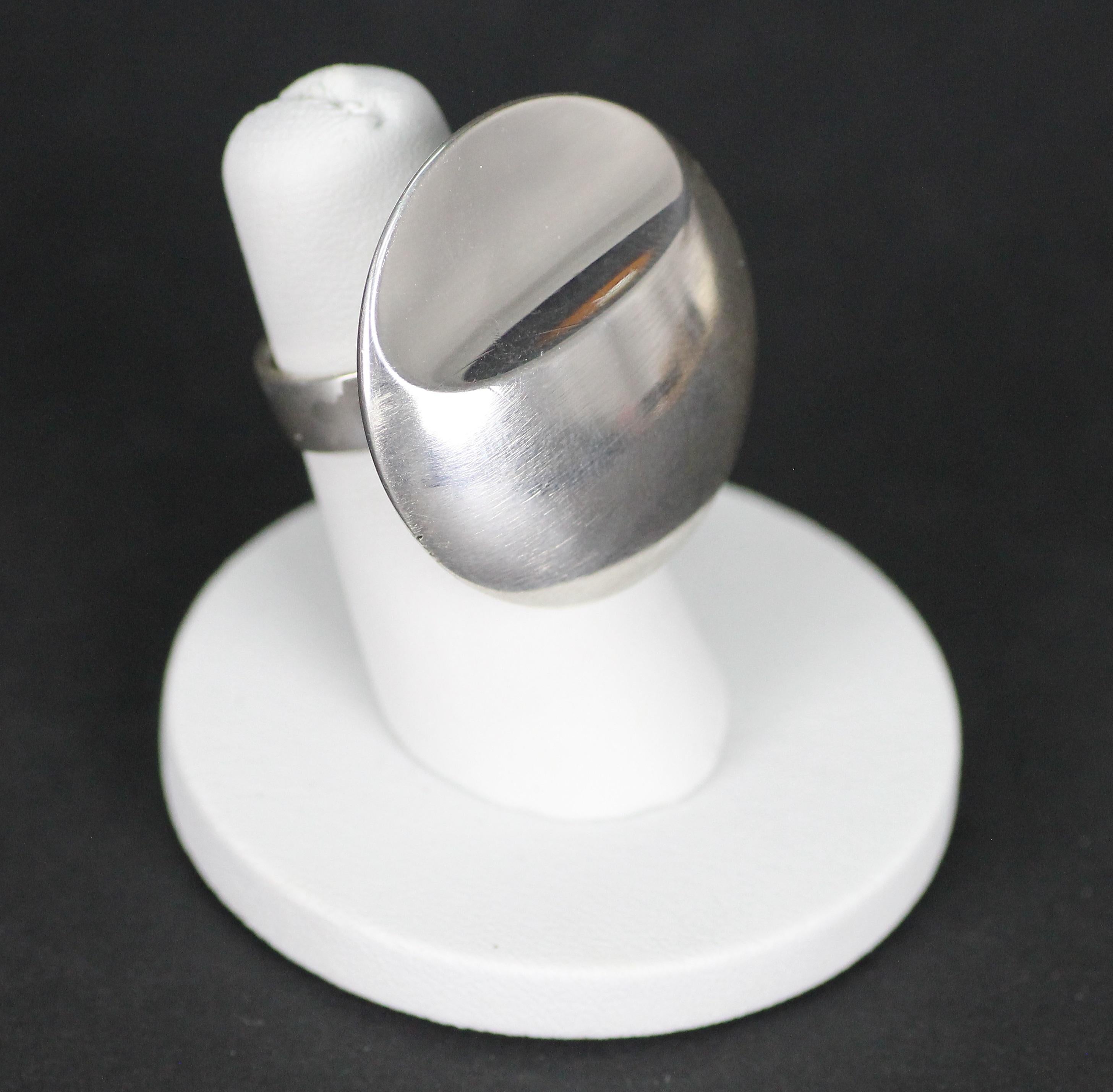 Pekka Piekäinen, 1972, Finnish Modernist Ring in Sterling Silver 1