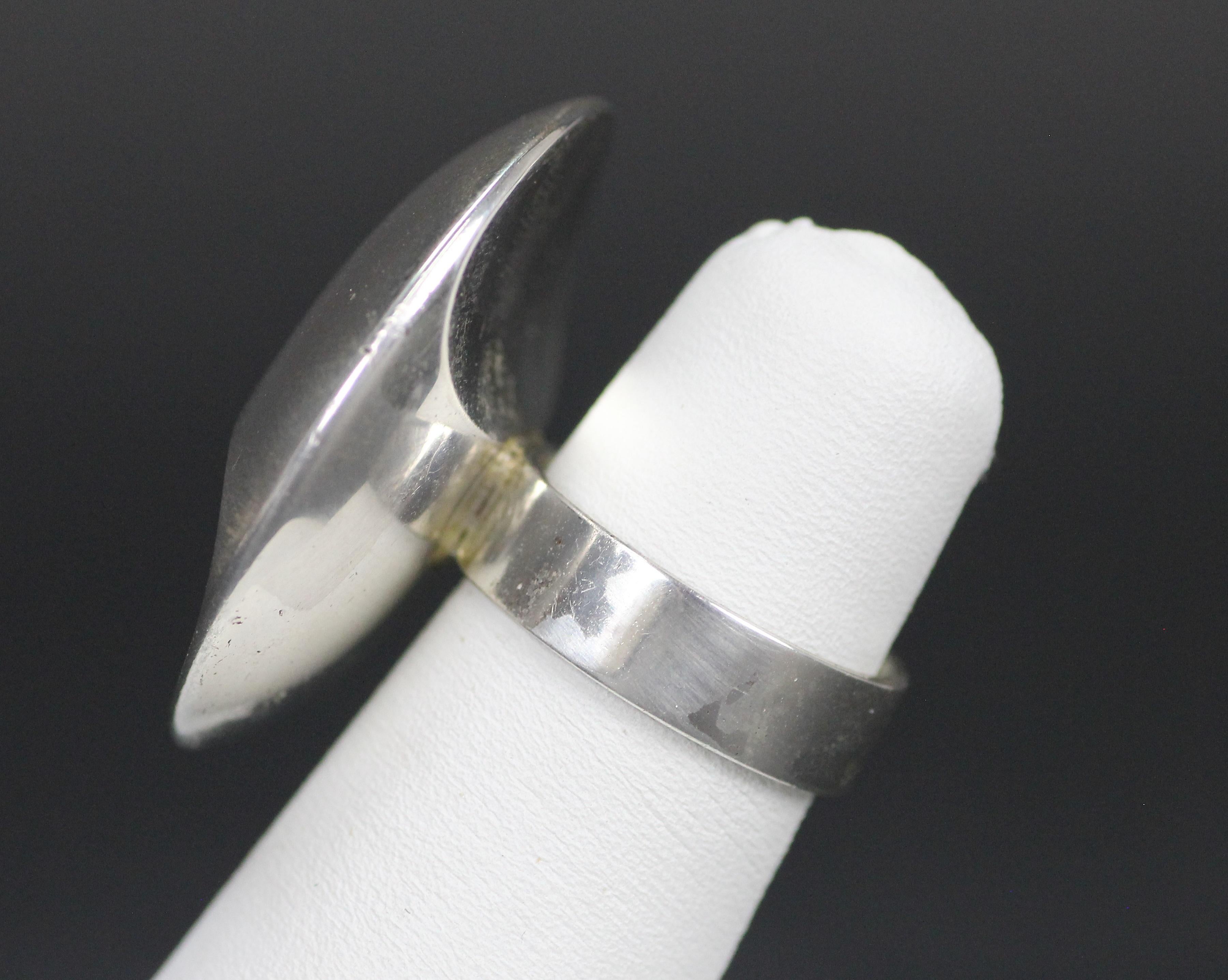 Pekka Piekäinen, 1972, Finnish Modernist Ring in Sterling Silver 2