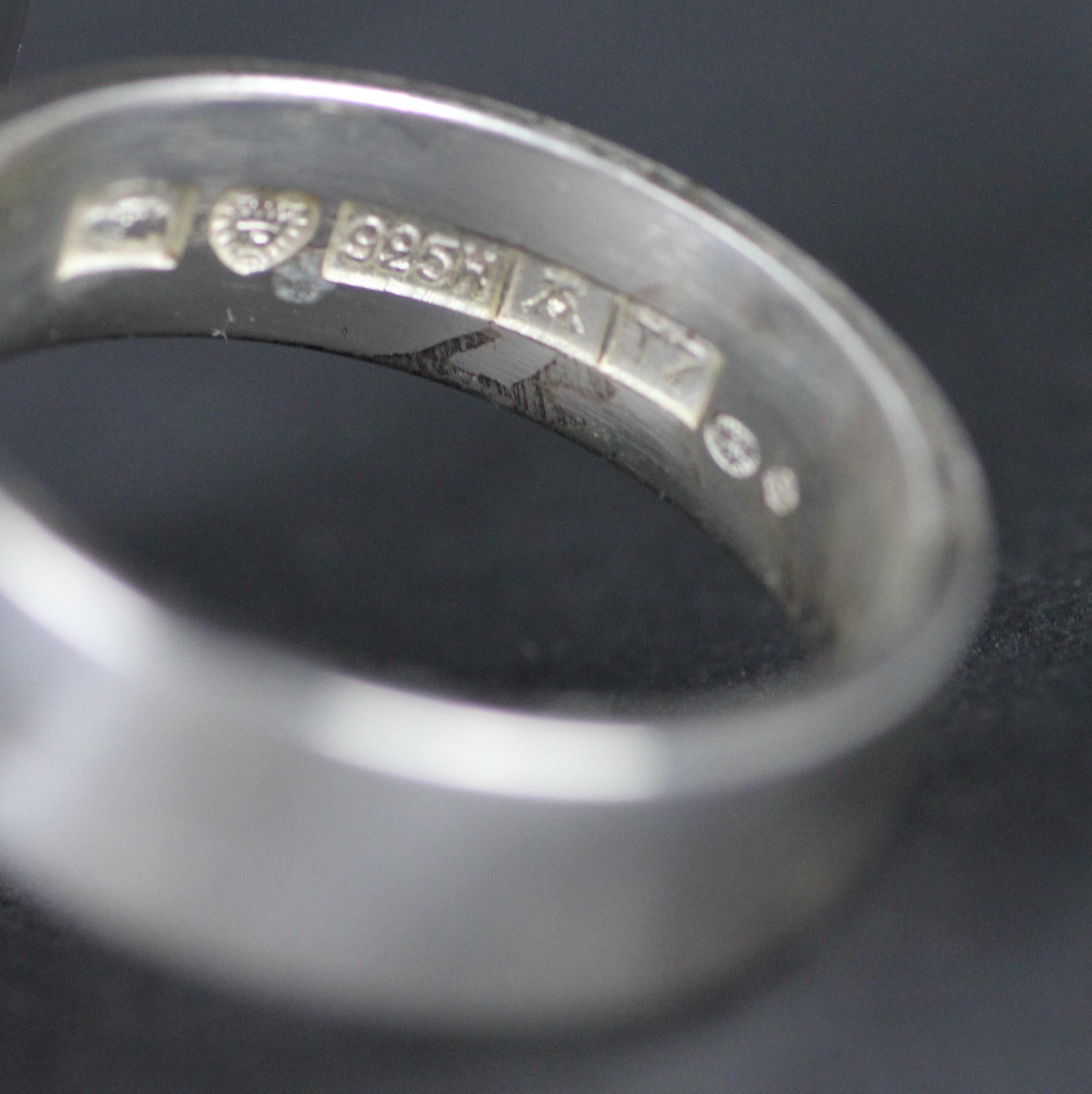 Pekka Piekäinen, 1972, Finnish Modernist Ring in Sterling Silver 3