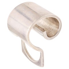 PEKKA PIEKÄINEN Finland Interrogative Symbol Sculptural Ring 925 Sterling Silver
