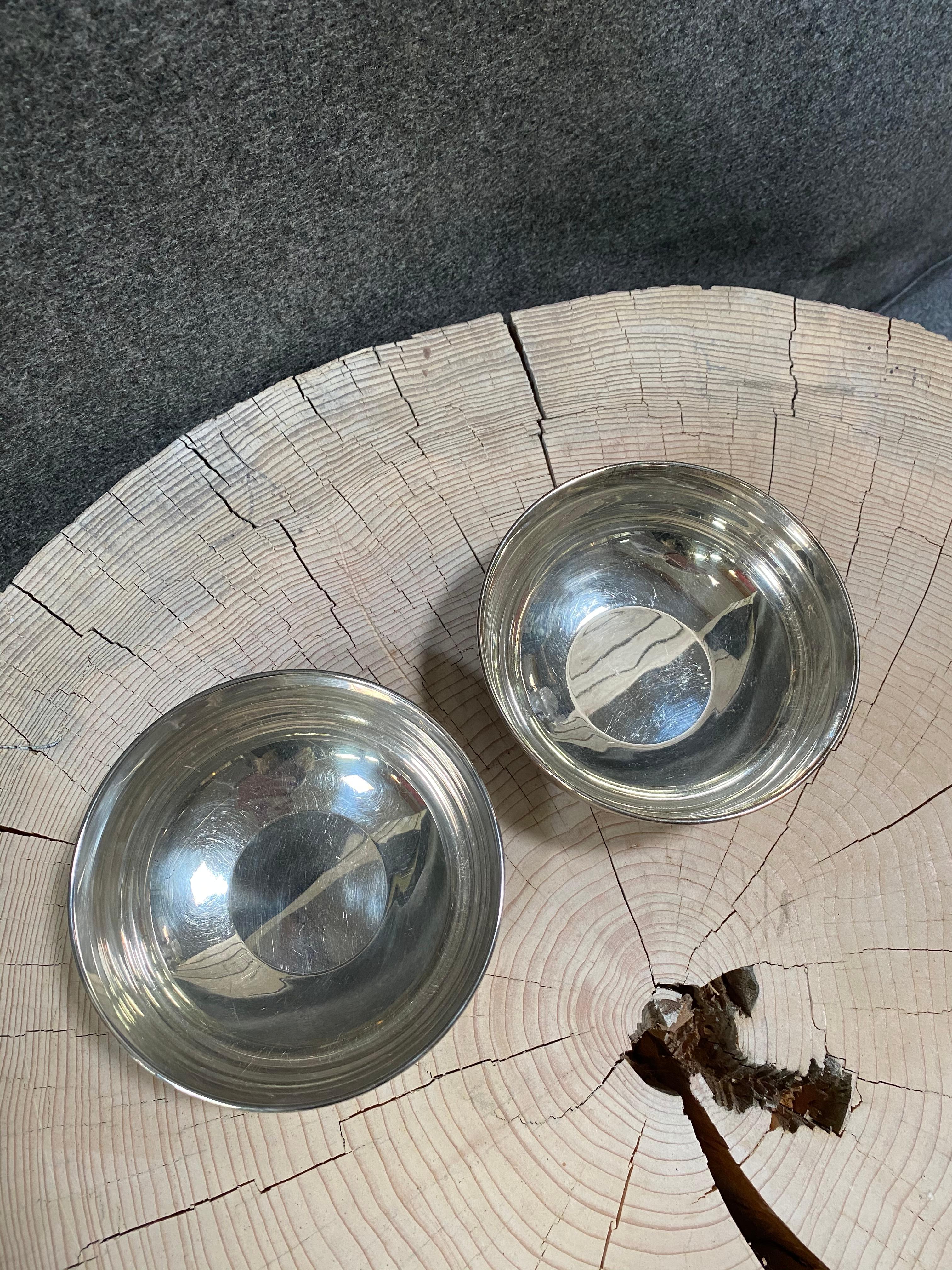 Modernist Pekka Piekäinen Silver Bowls Two Pieces For Sale