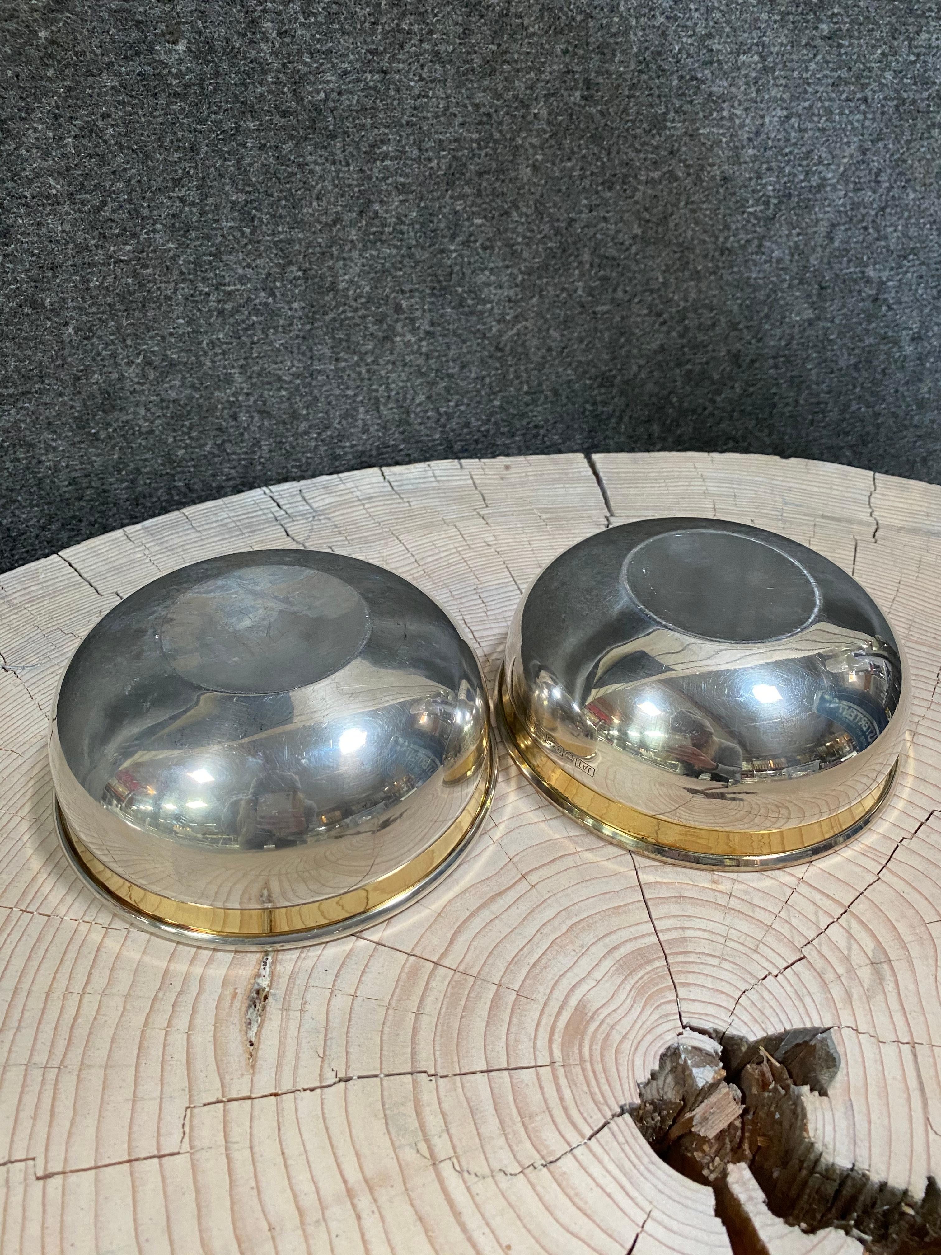 Pekka Piekäinen Silver Bowls Two Pieces For Sale 1
