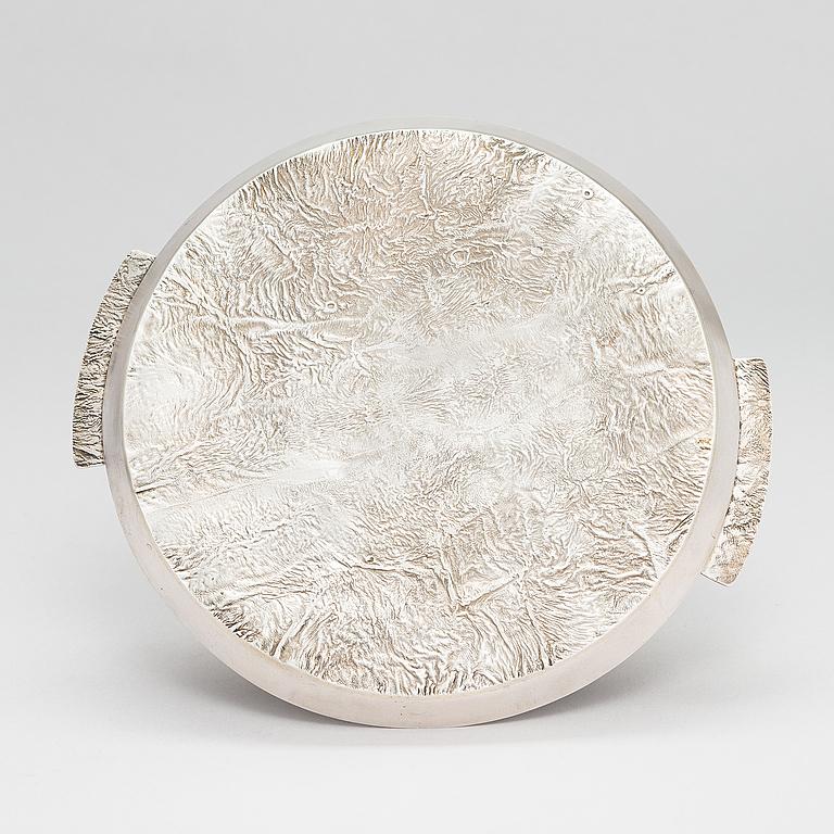 Mid-Century Modern Pekka Turtiainen Silver Tray 