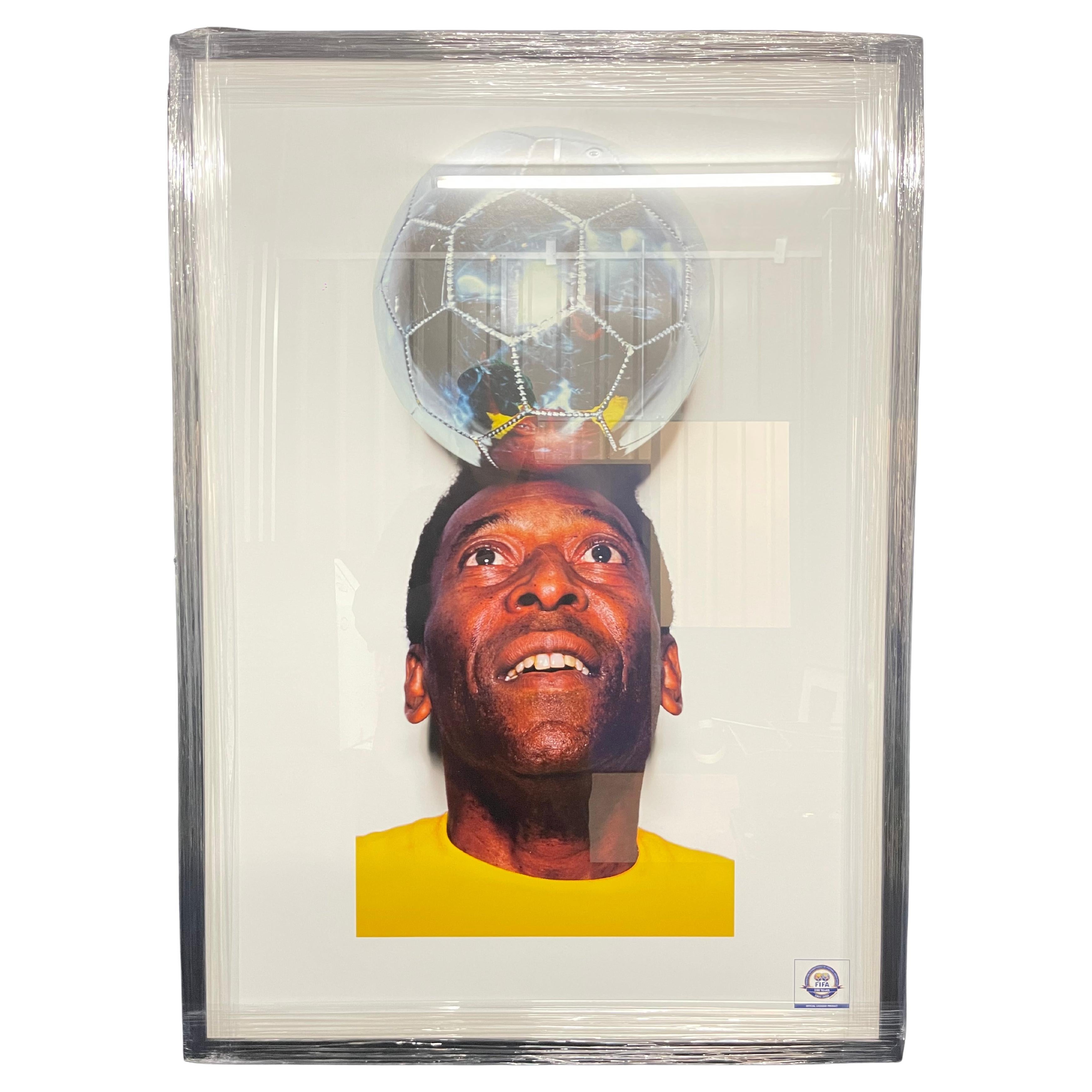 Eine der Fotoserien des Fotografen Marc Quinn aus der FIFA-100-Ausstellung, die 2004 in der Royal Academy of Art stattfand. Pelé wurde gebeten, 100 der größten aktuellen und ehemaligen Fußballspieler auszuwählen, die von 18 der besten Fotografen und