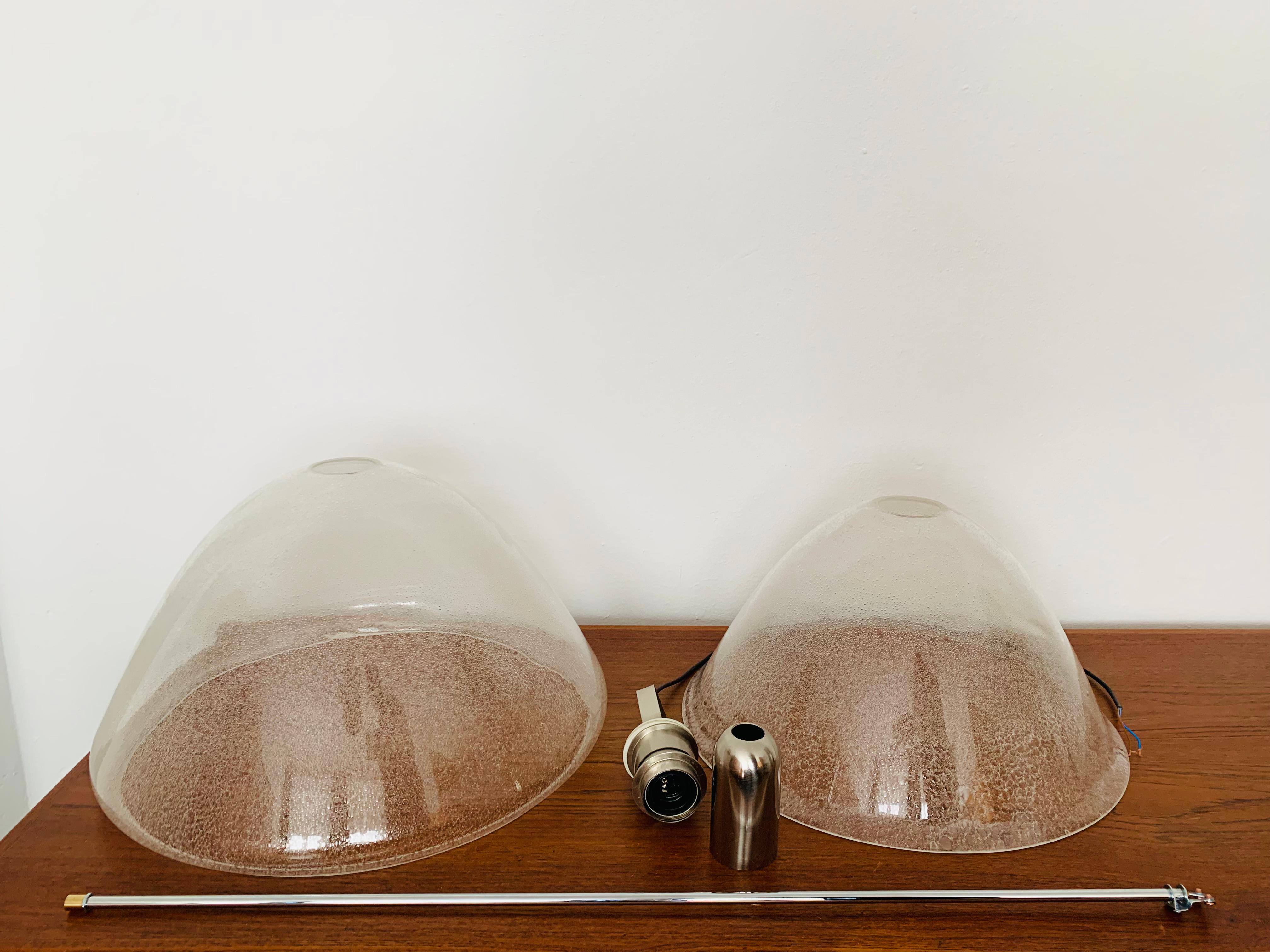 Peleguso glass lamp by Carlo Nason for Mazzega For Sale 6