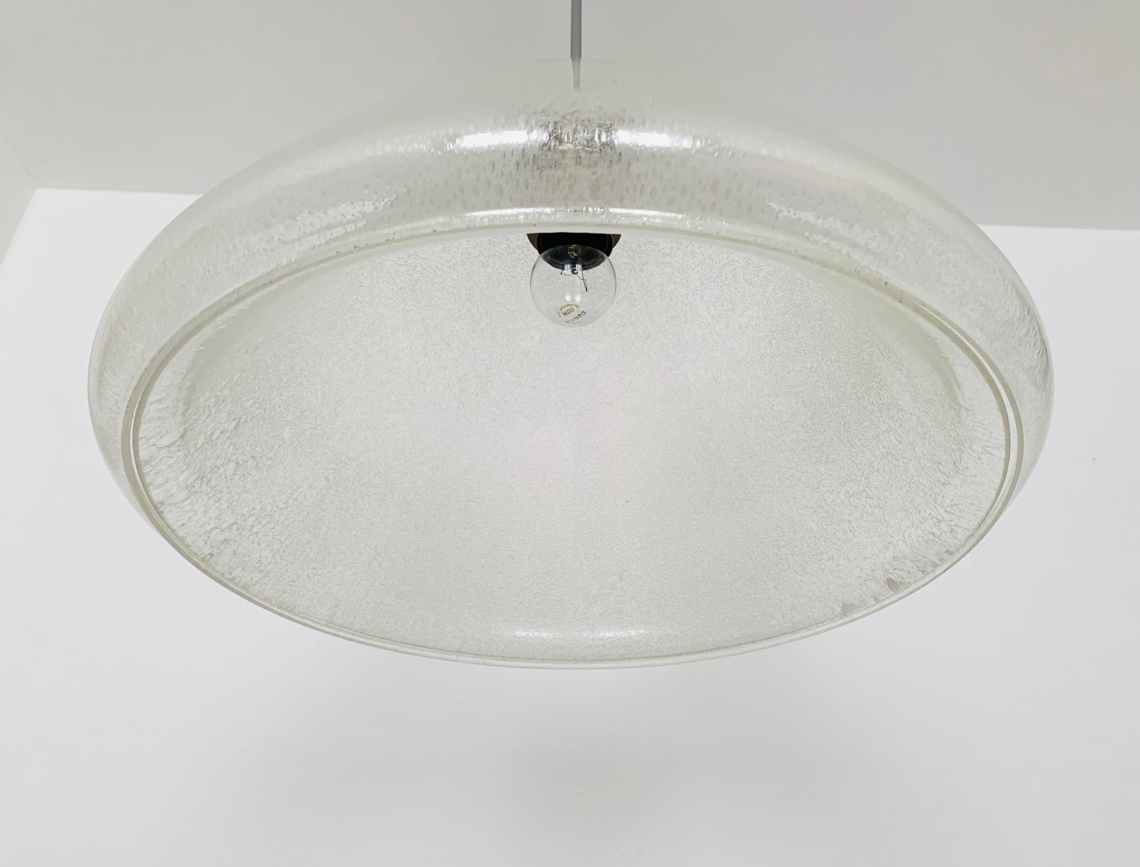 Mid-20th Century Peleguso glass lamp by Carlo Nason for Mazzega For Sale
