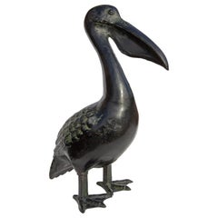 Pelican Sculpture Cast Iron