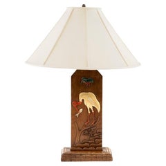 Pelican Wooden Table Lamp