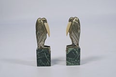 Pelikane buchstützen von Marcel-André Bouraine