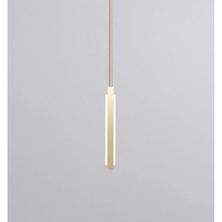 Named after the character in the neo-noir film, Blade Runner, Pris is available in a series of configurations ranging from simple sconces to multi-dimensional chandeliers. Every fixture is an arrangement of machined linear arms, inset with LED light