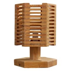 PELLE Snidare, Lampada da tavolo, Pino, Svezia, anni '70