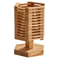 Lampe de bureau Pelle Snidare, pin, Suède, 1970