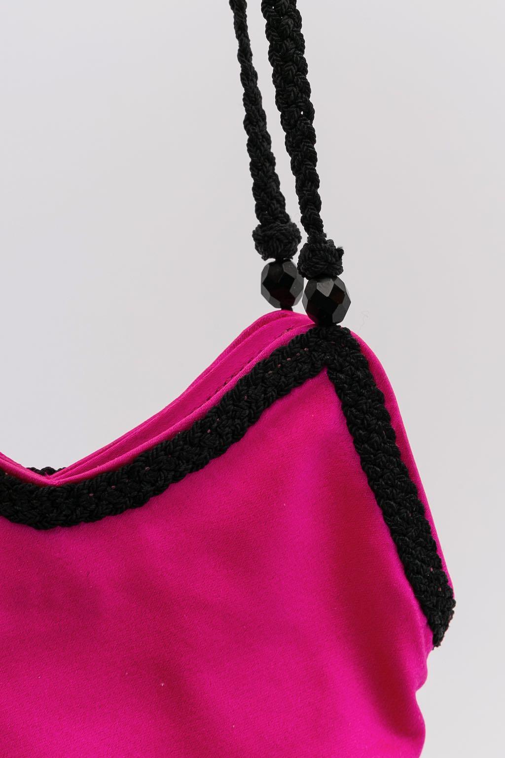 Pellegrino Pink Satin Bag For Sale 5