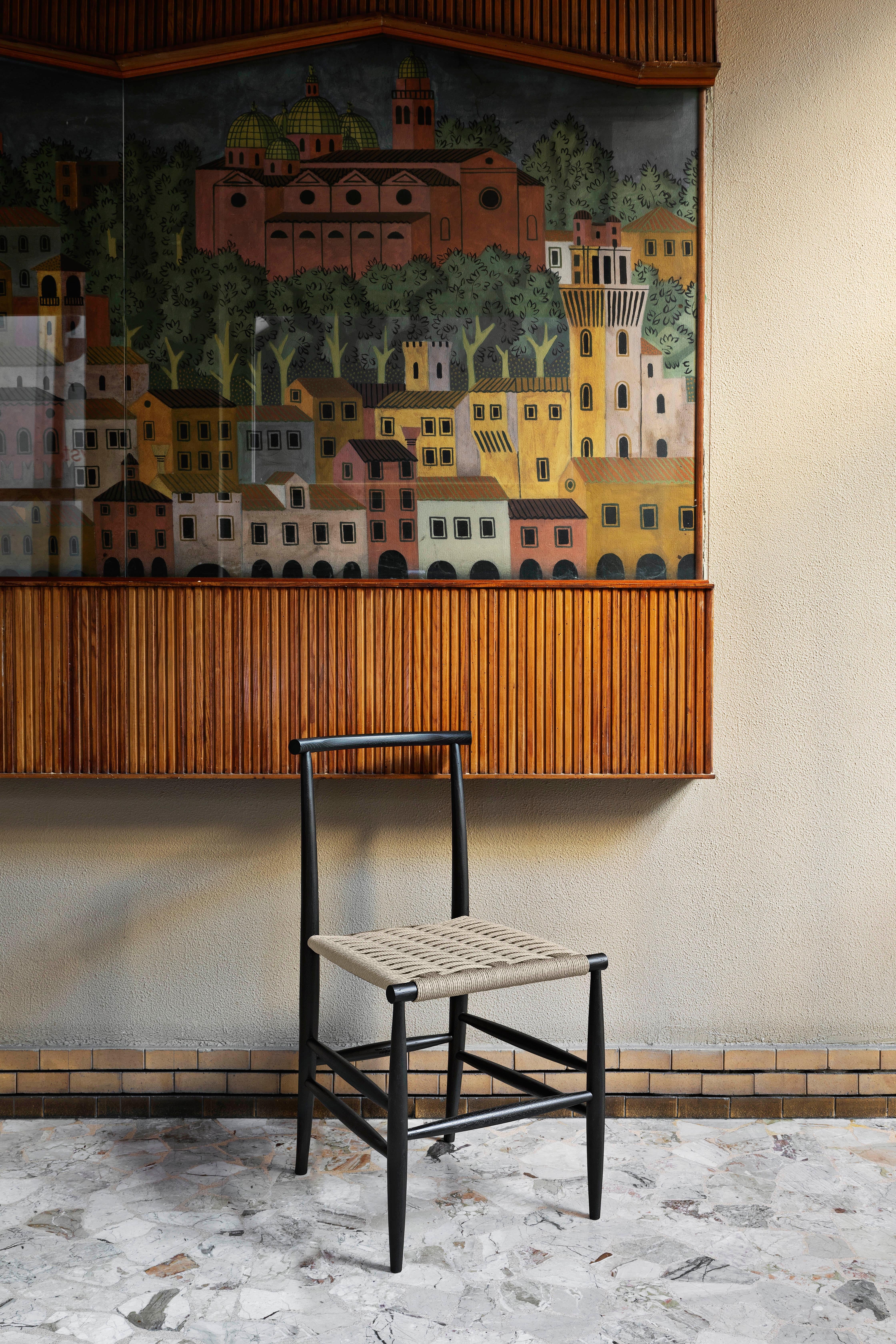 Pelleossa Armchair in Beech & Upholstered Seat, by Francesco Faccin For Sale 5