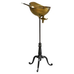 Pelleray Paris-Bruxelles Cuvette de coiffeur antique en laiton patiné