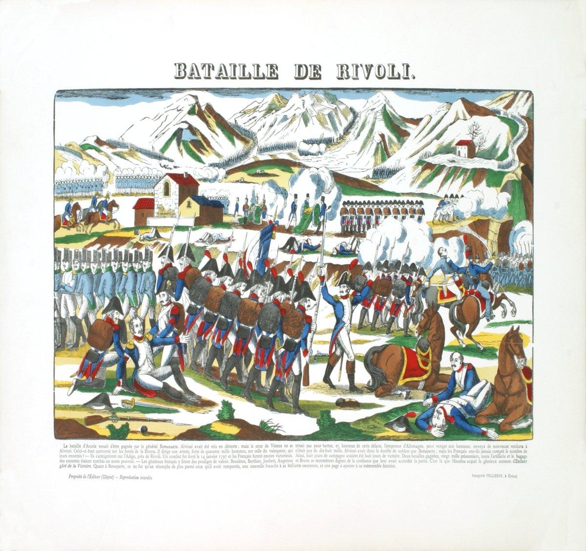 1912 'Napoleon Bonaparte-Bataille de Rivoli'  - Print by Pellerin