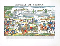 Pellerin--Bataille De La Marengo-1912 Stampa Woodblock