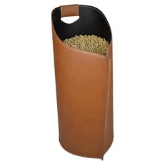 Panier de rangement pour granulés SAPEL en cuir régénéré
