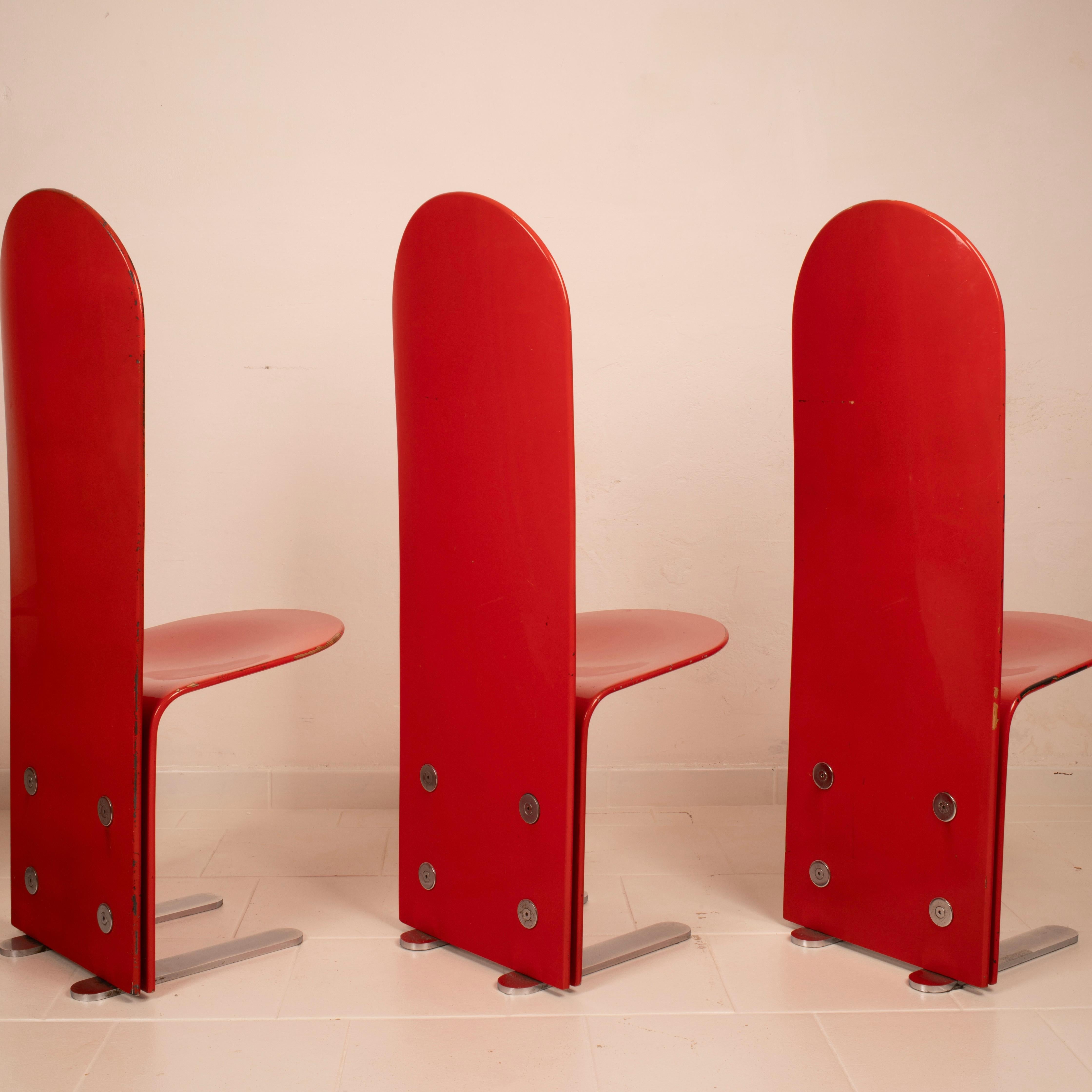 Pellicano Chairs by Luigi Saccardo for Arrmet, 1975 in vendita 11