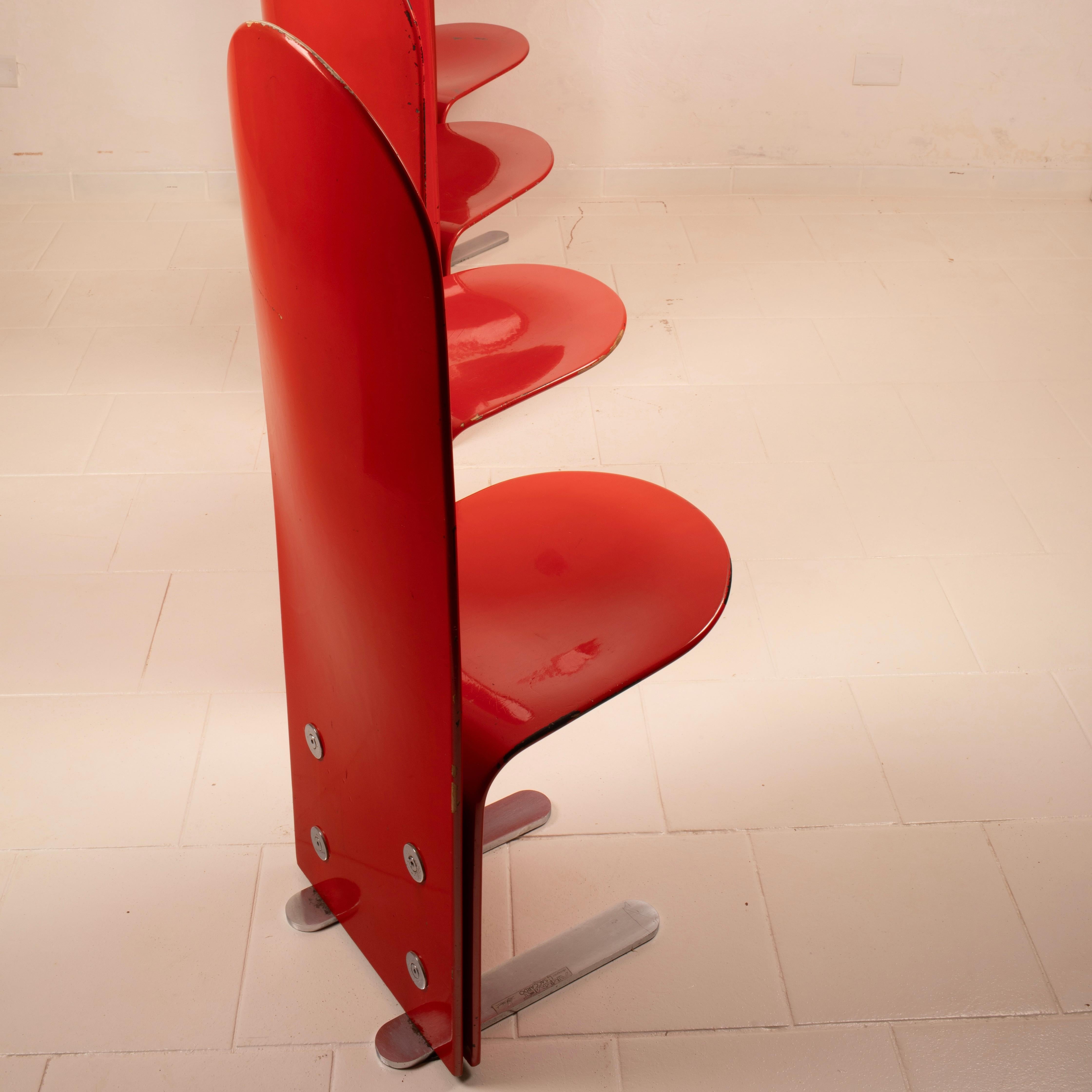 Pellicano Chairs by Luigi Saccardo for Arrmet, 1975 in vendita 13