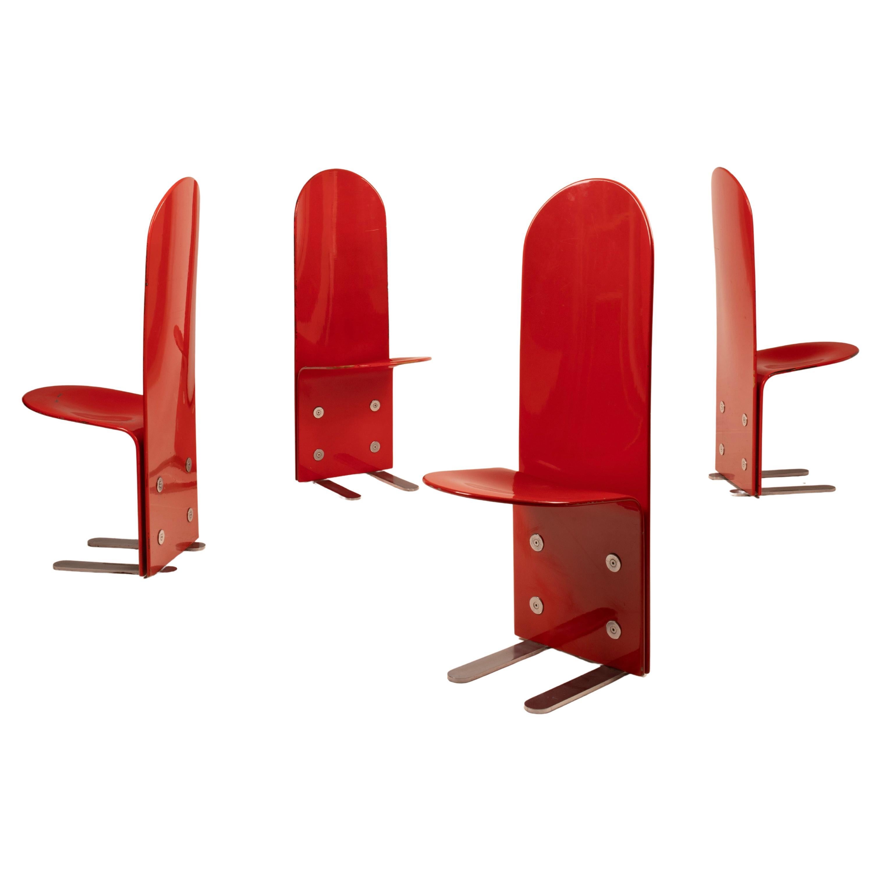 Pellicano Chairs by Luigi Saccardo for Arrmet, 1975 in vendita