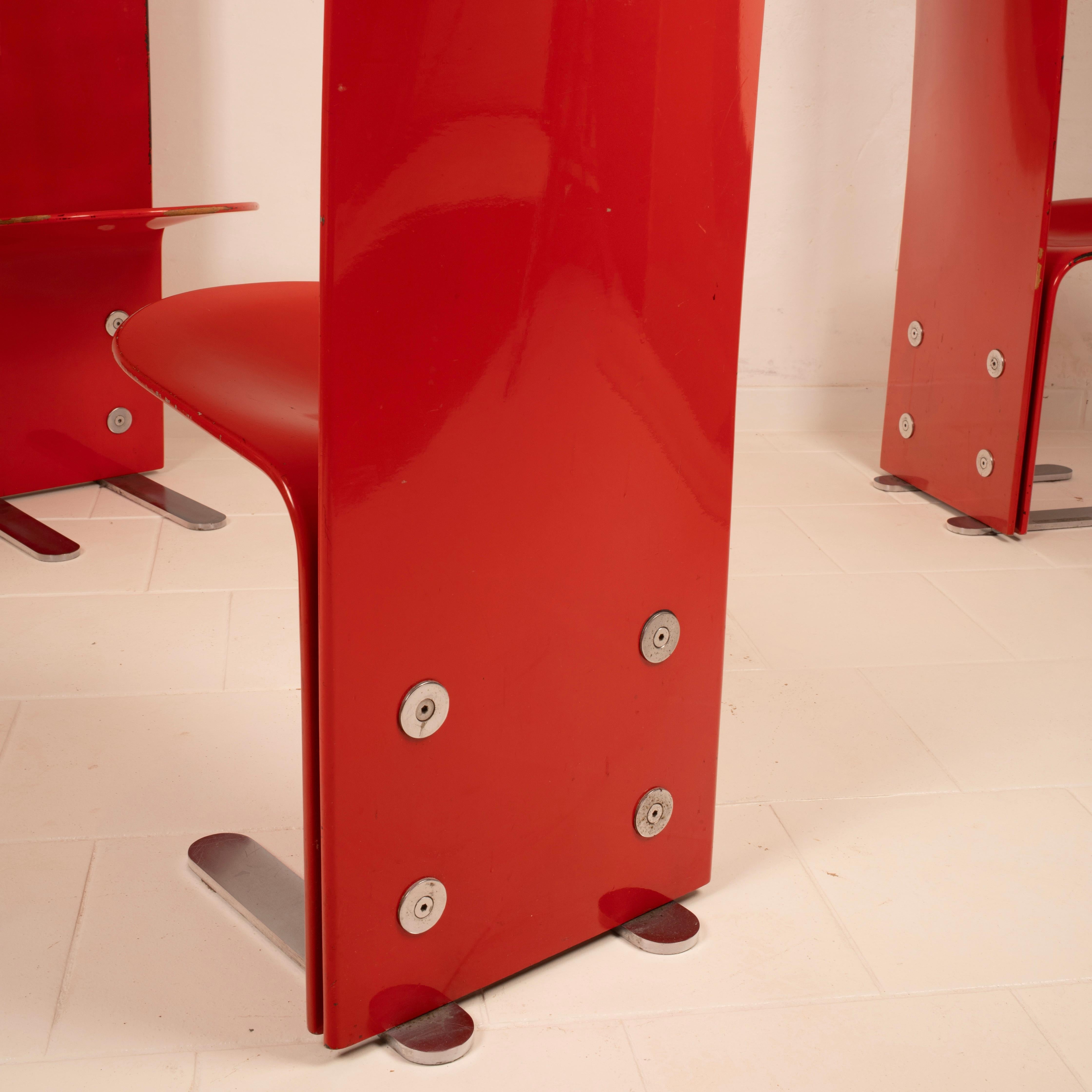 Pellicano Chairs by Luigi Saccardo for Arrmet, 1975 Set of 2 in vendita 4