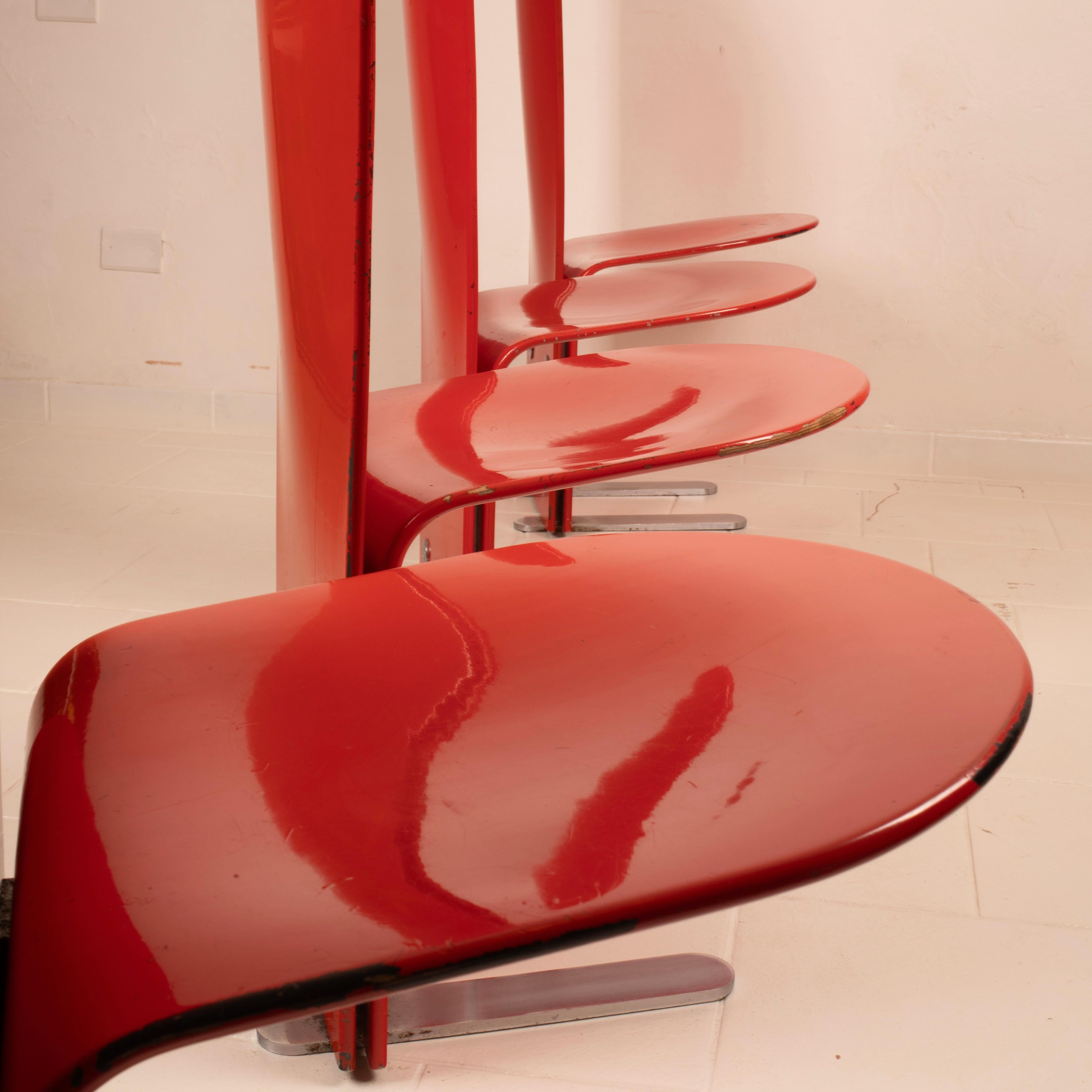 Pellicano Chairs by Luigi Saccardo for Arrmet, 1975 Set of 2 in vendita 13